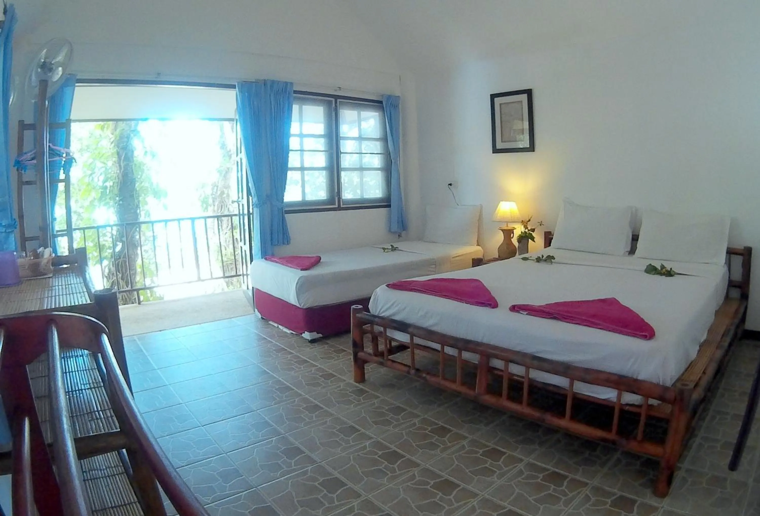 Photo of the whole room, Bed in Poseidon Bungalows