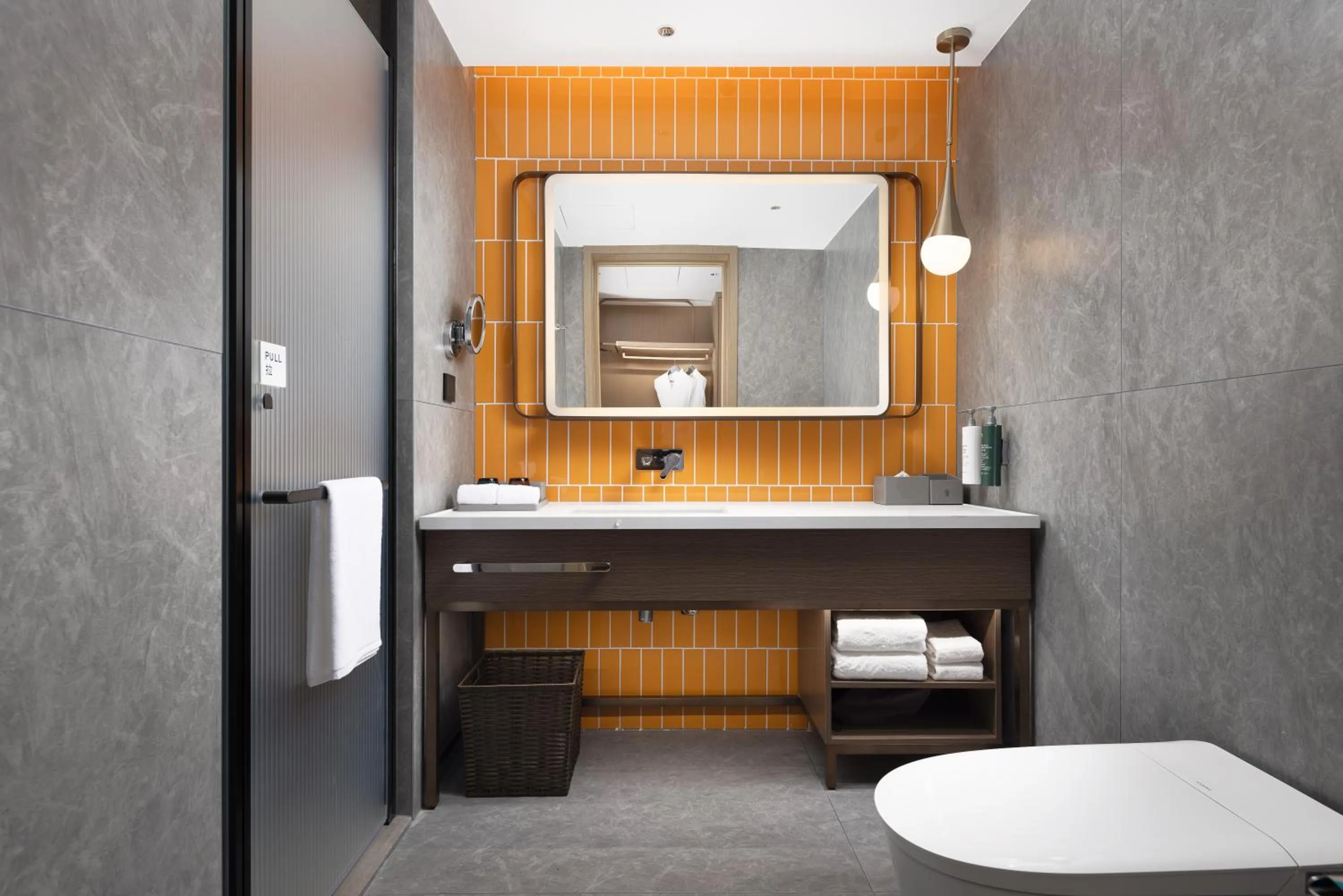 Toilet in Home2 Suite by Hilton Fuyang Taihe