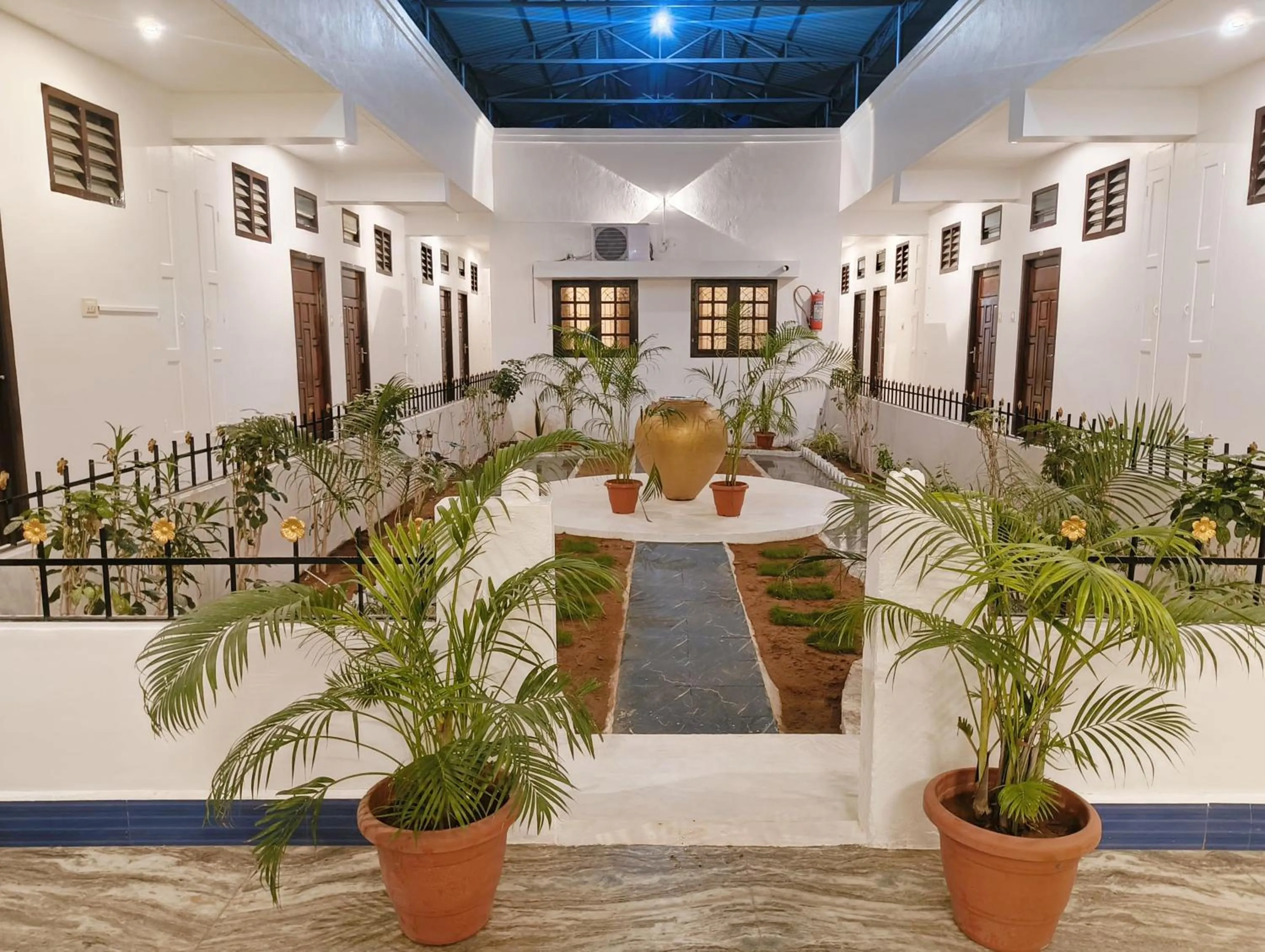 Inner courtyard view in Hare Rama Hare Krishna - EESHA Hotel
