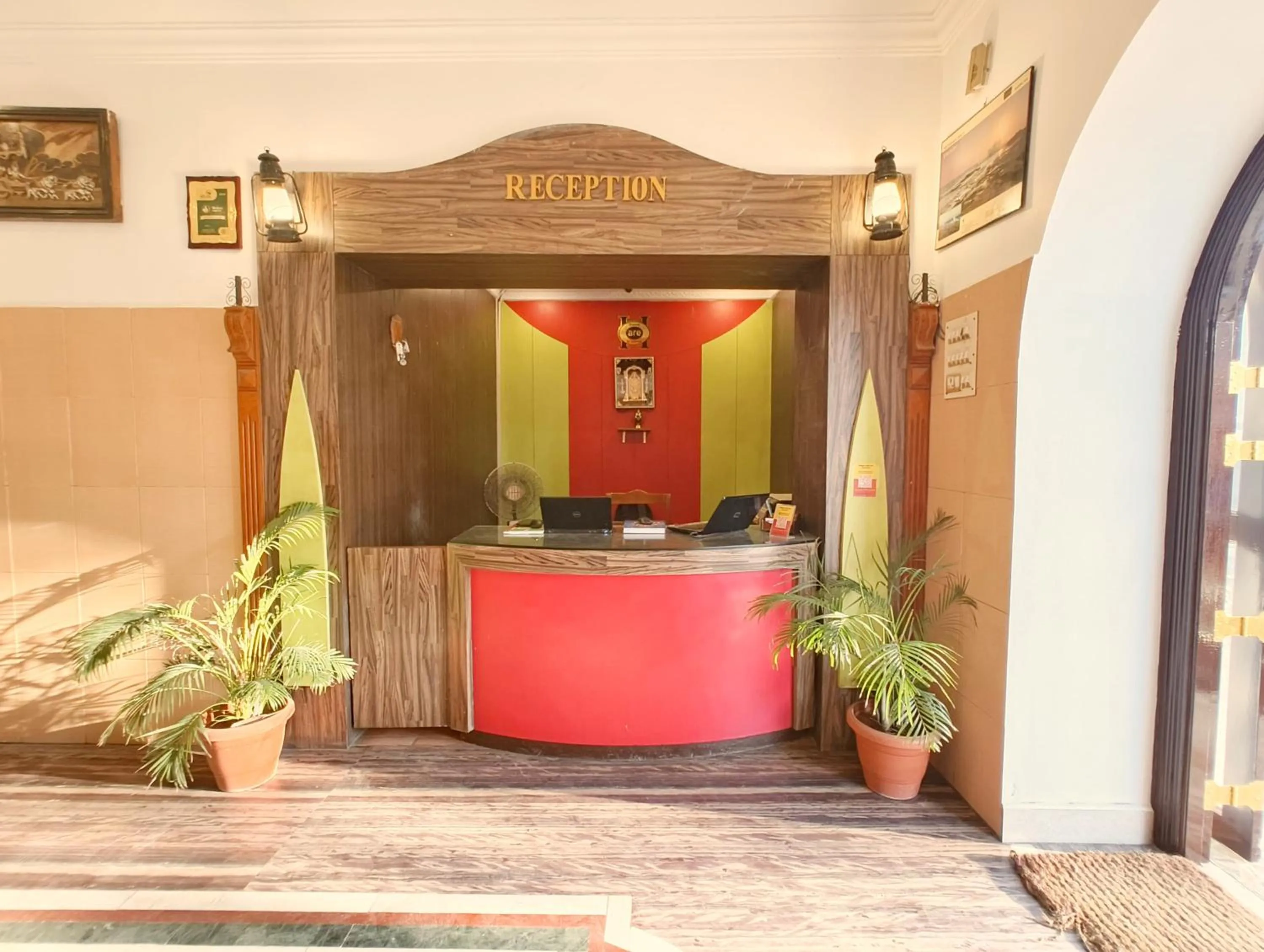 Lobby or reception in Hare Rama Hare Krishna - EESHA Hotel