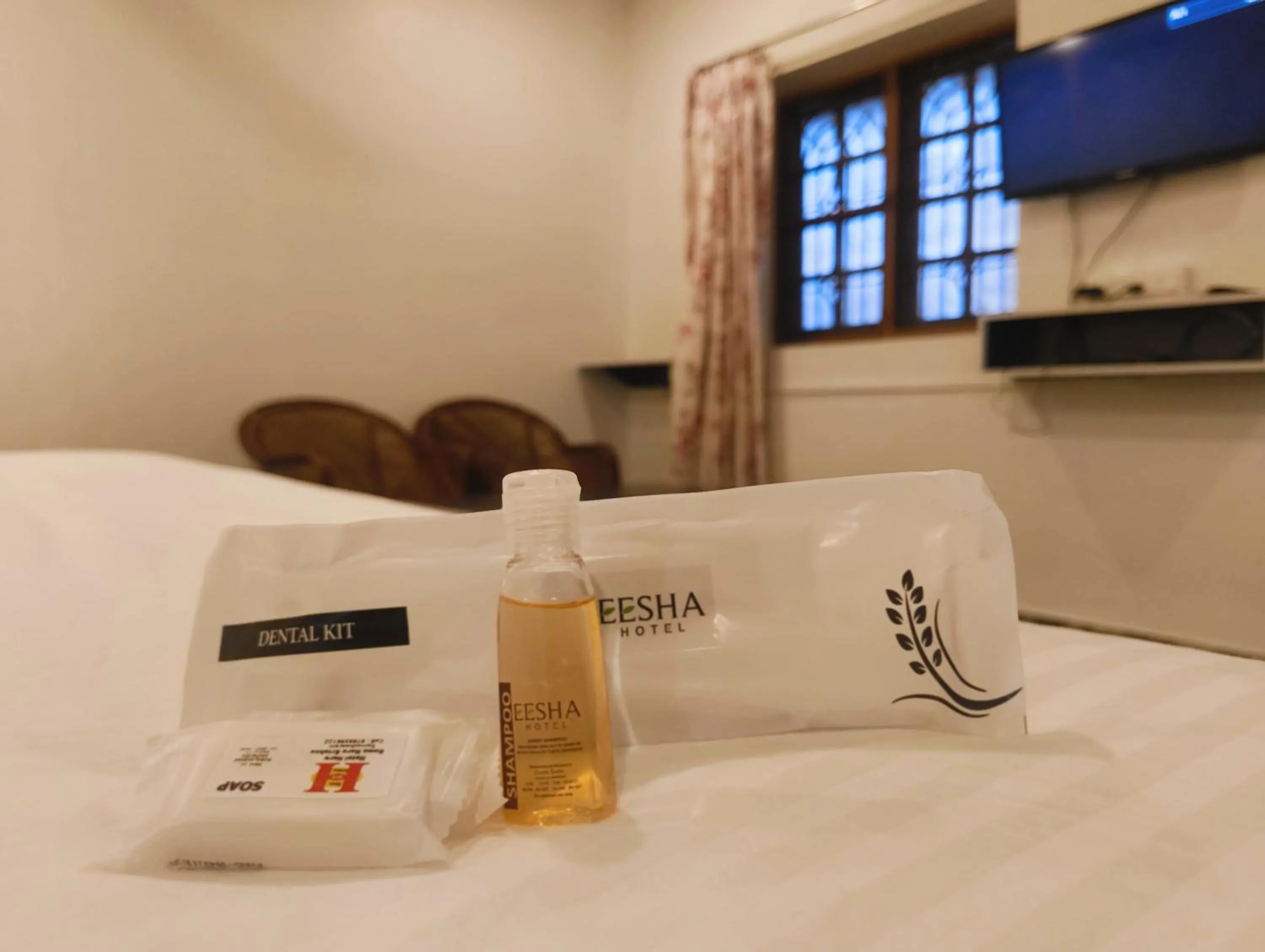 towels, Bed in Hare Rama Hare Krishna - EESHA Hotel