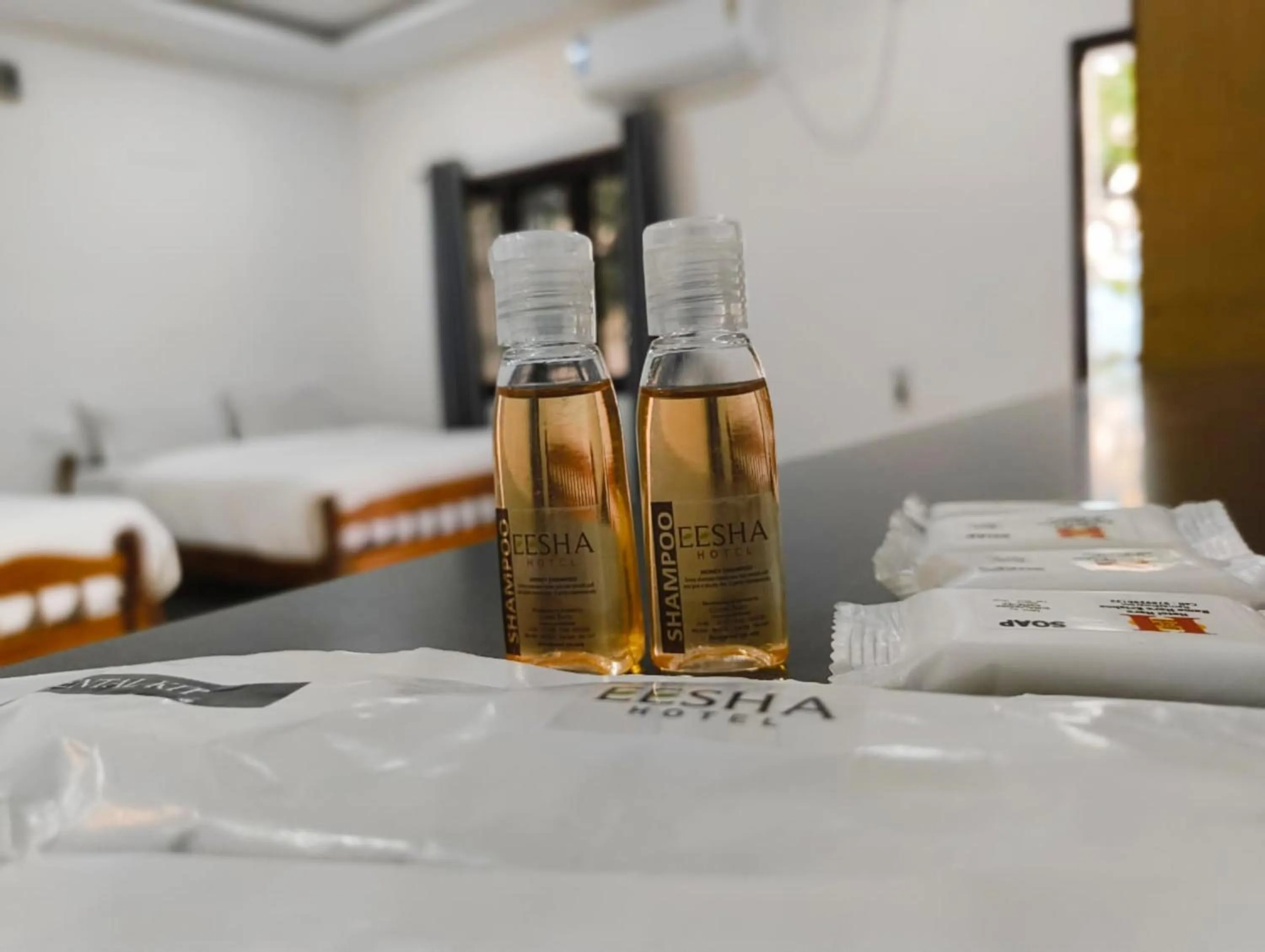 Bed in Hare Rama Hare Krishna - EESHA Hotel