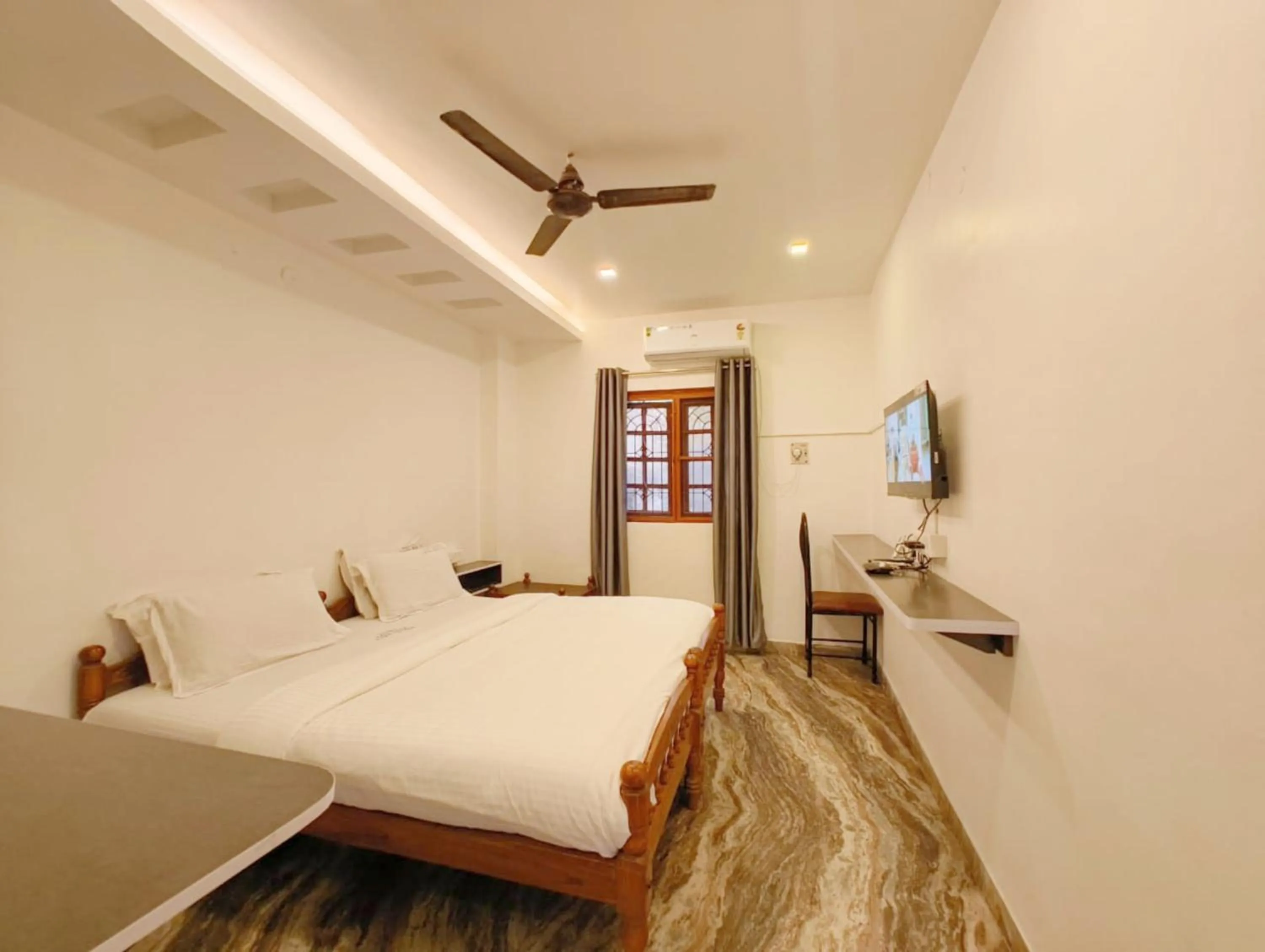 Bed in Hare Rama Hare Krishna - EESHA Hotel