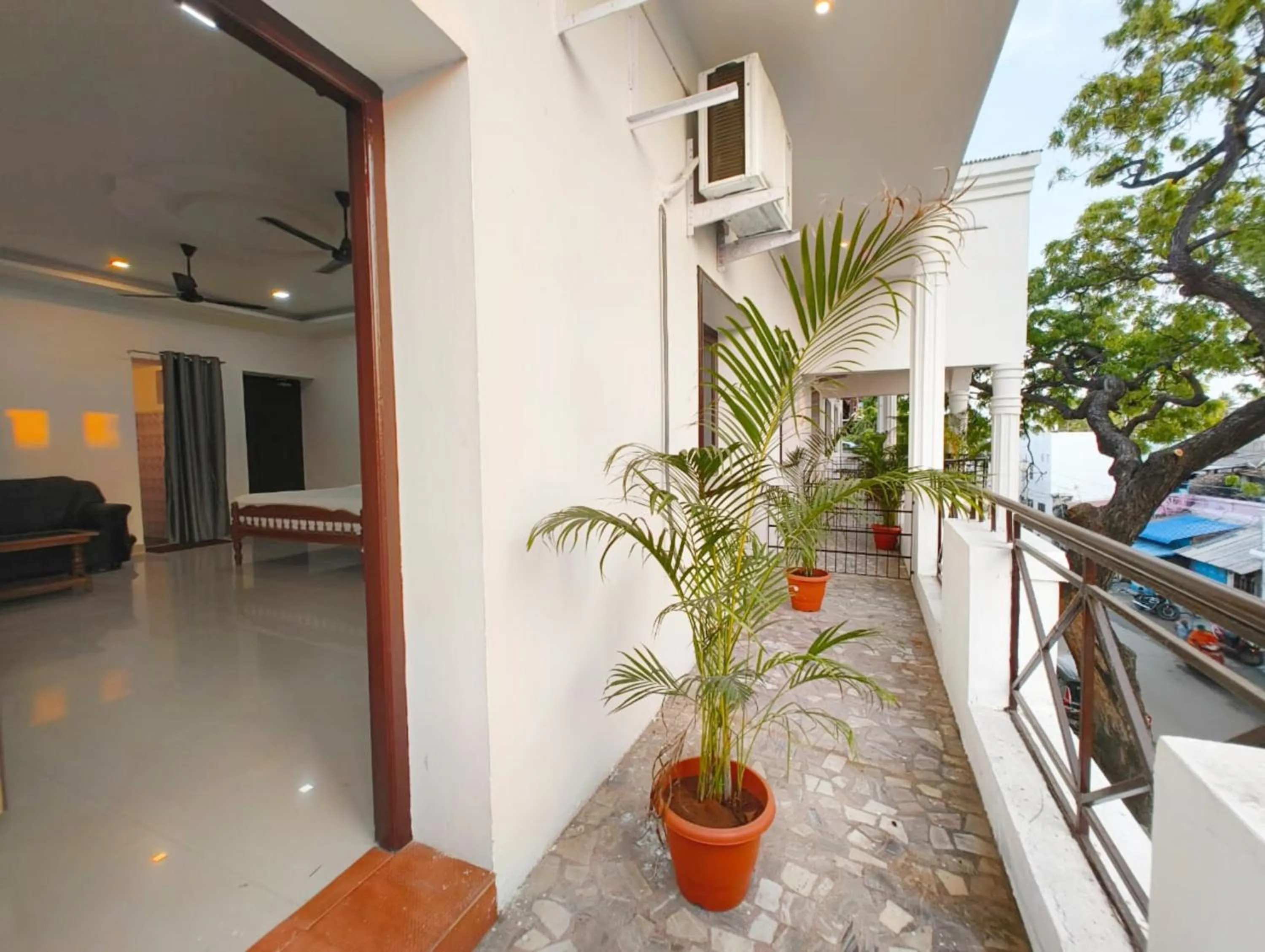 Balcony/Terrace in Hare Rama Hare Krishna - EESHA Hotel