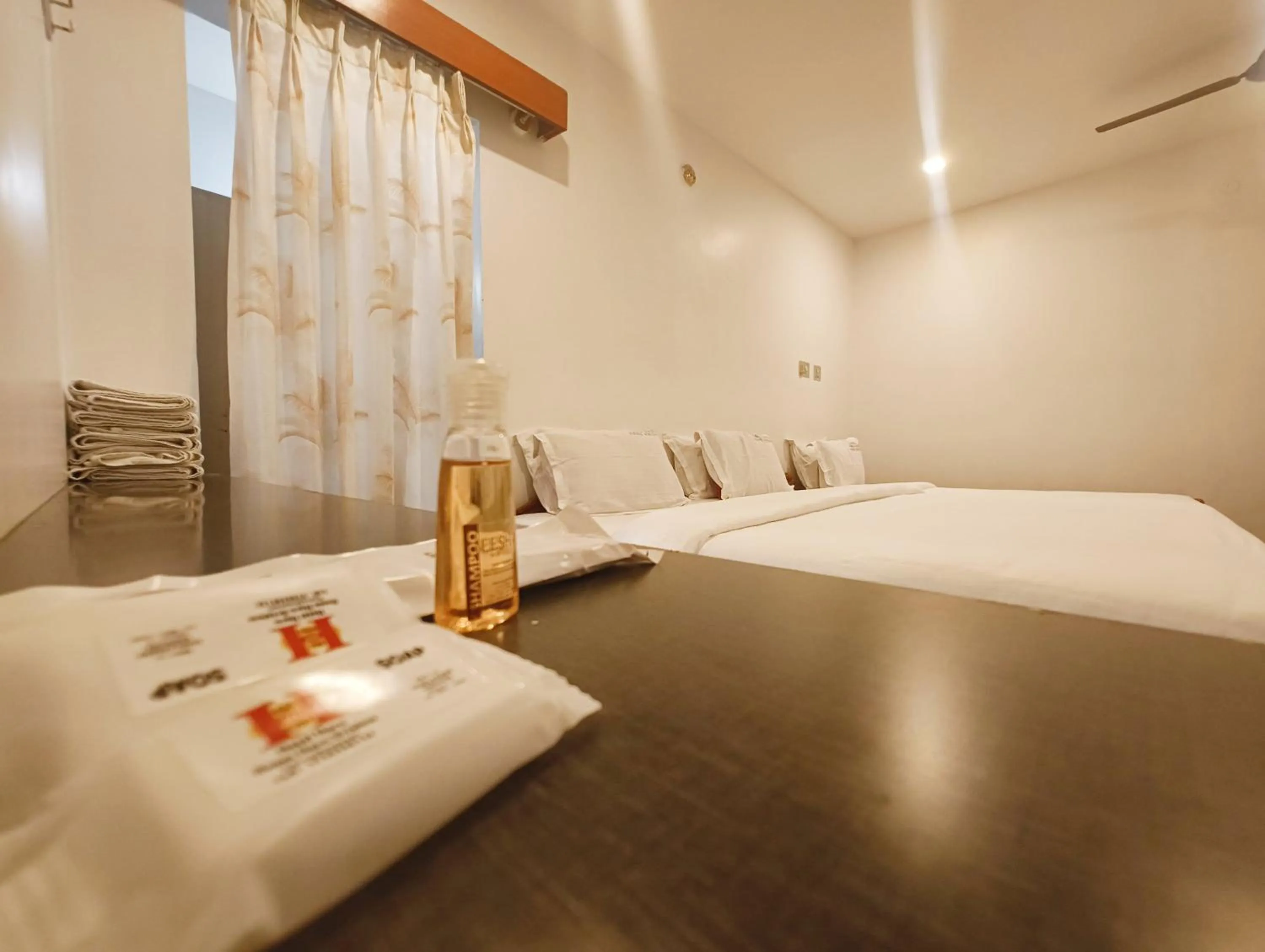 Bedroom, Bed in Hare Rama Hare Krishna - EESHA Hotel