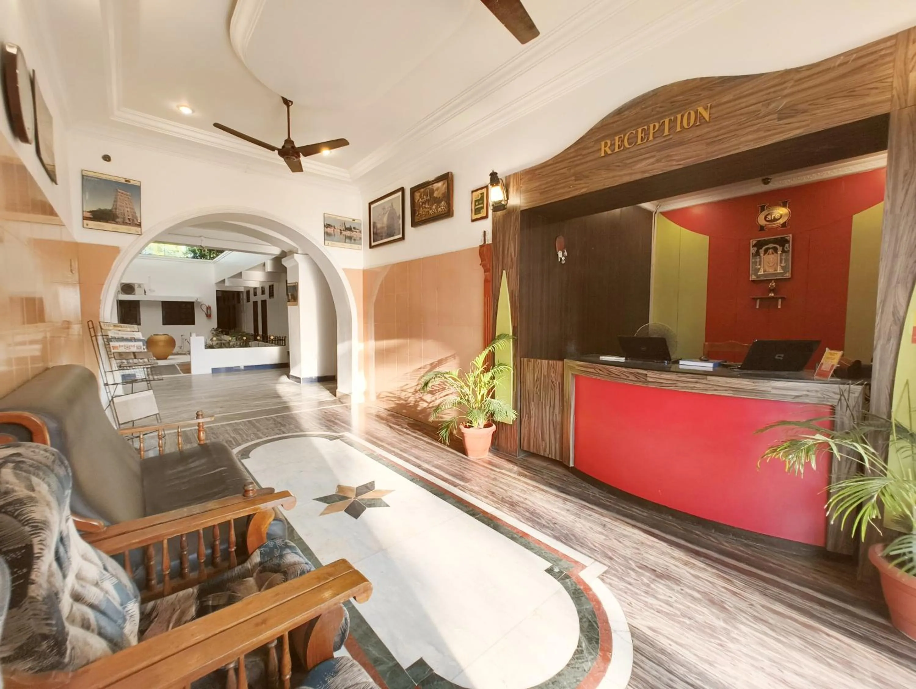 Lobby or reception in Hare Rama Hare Krishna - EESHA Hotel