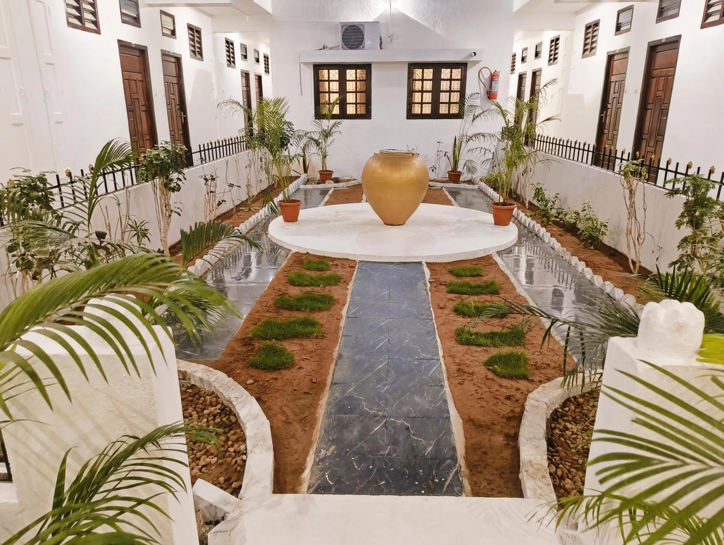 Garden view in Hare Rama Hare Krishna - EESHA Hotel