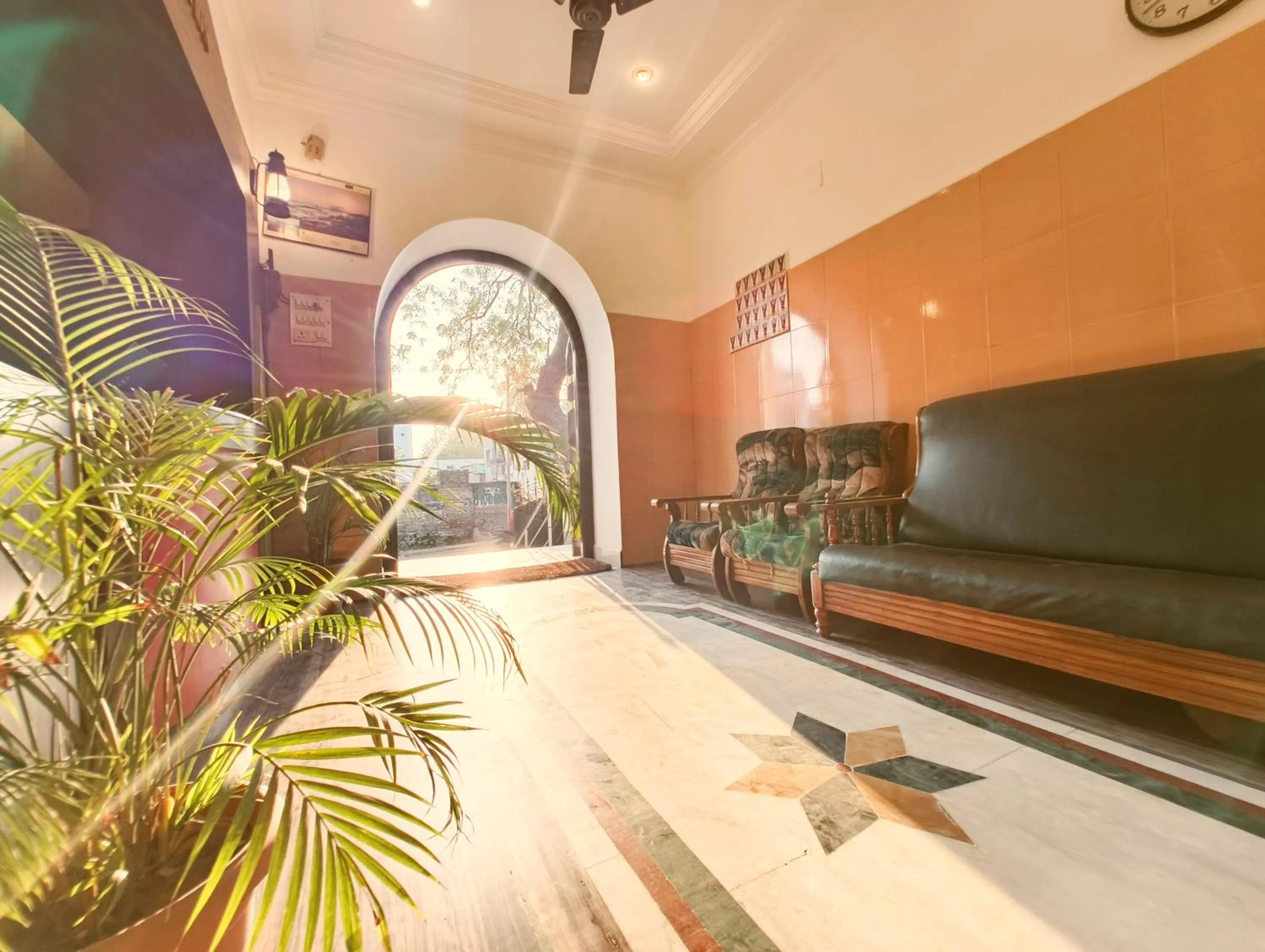 Lobby or reception in Hare Rama Hare Krishna - EESHA Hotel