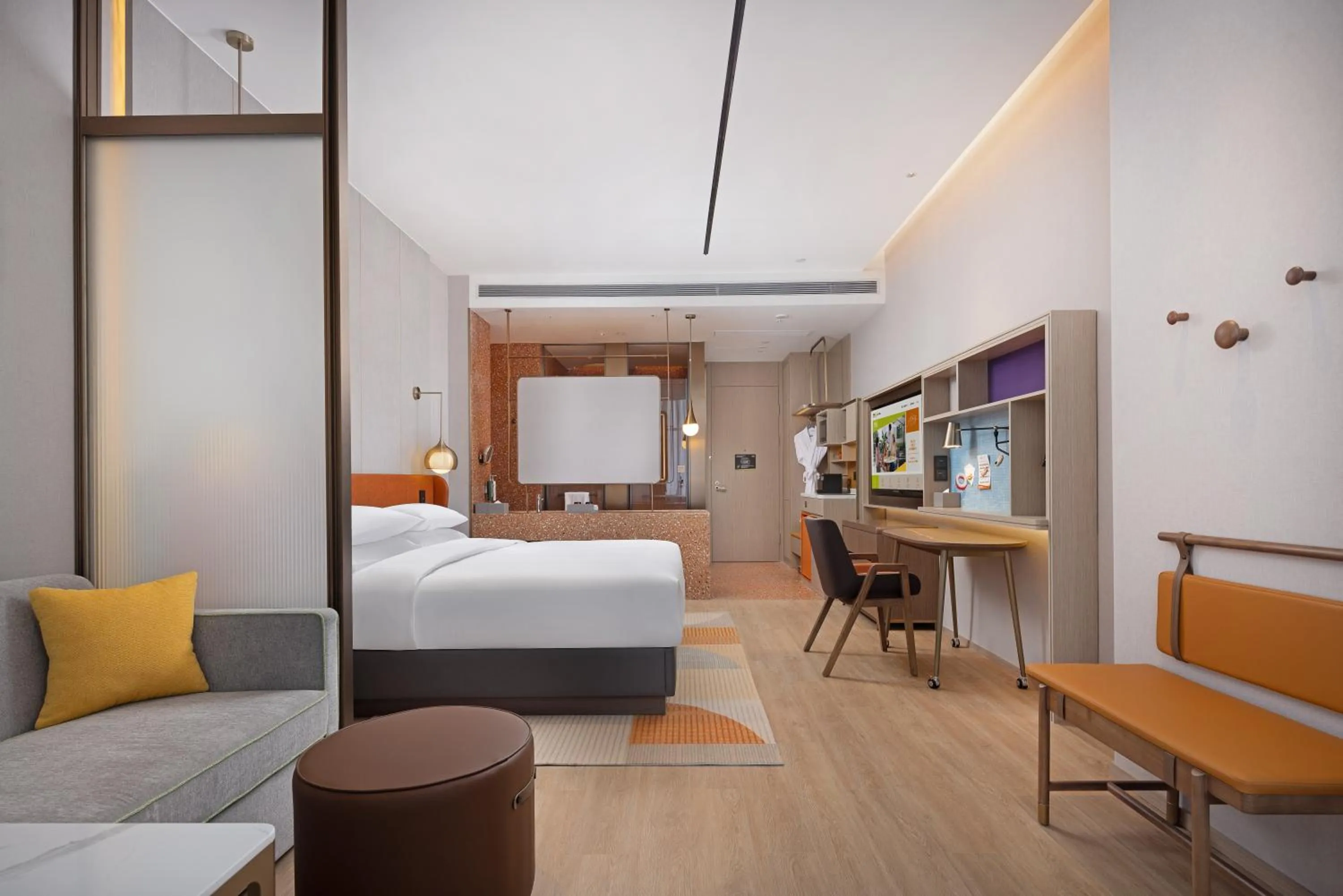 Photo of the whole room in Home2 Suite by Hilton Ningbo Yinzhou