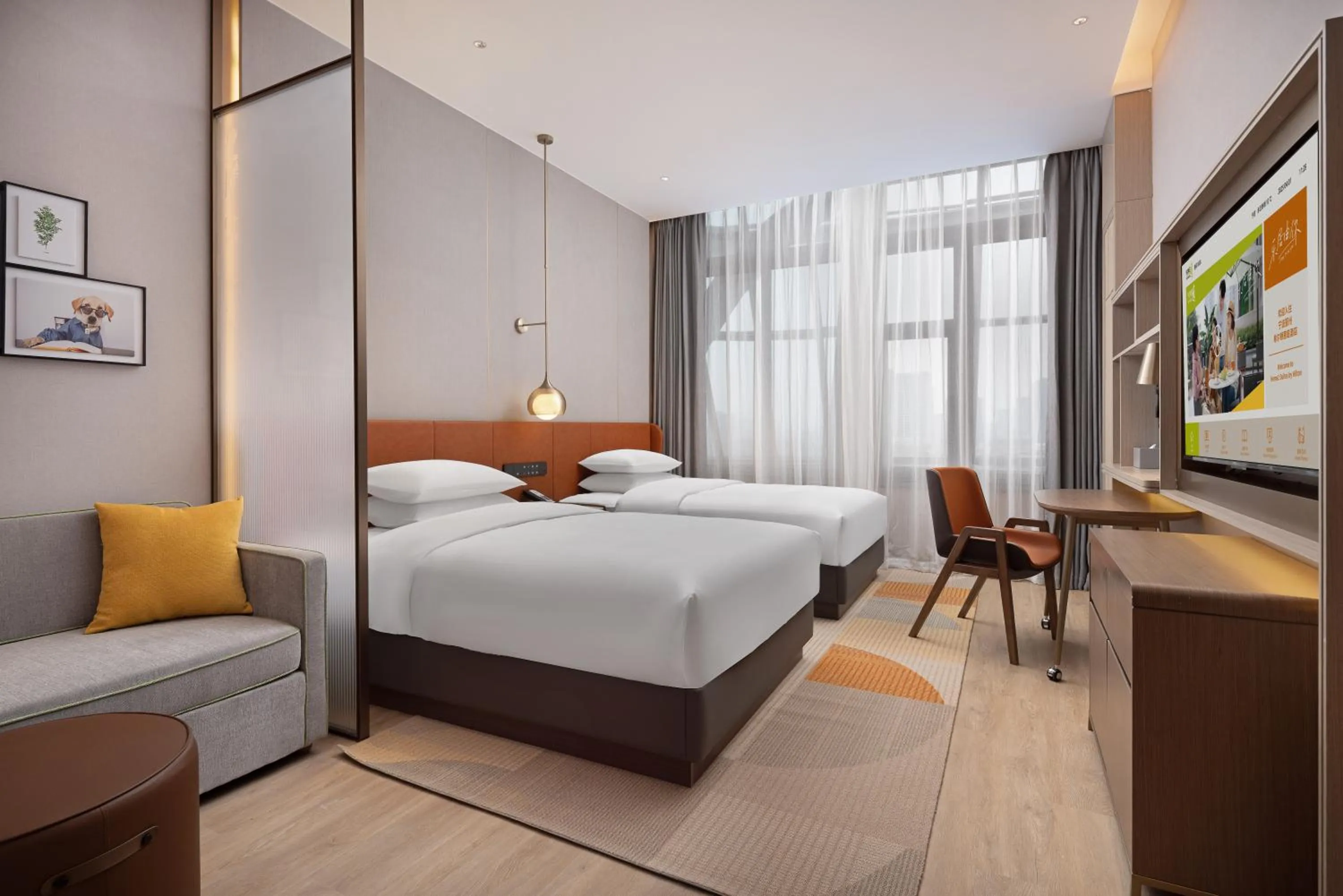 Bedroom in Home2 Suite by Hilton Ningbo Yinzhou