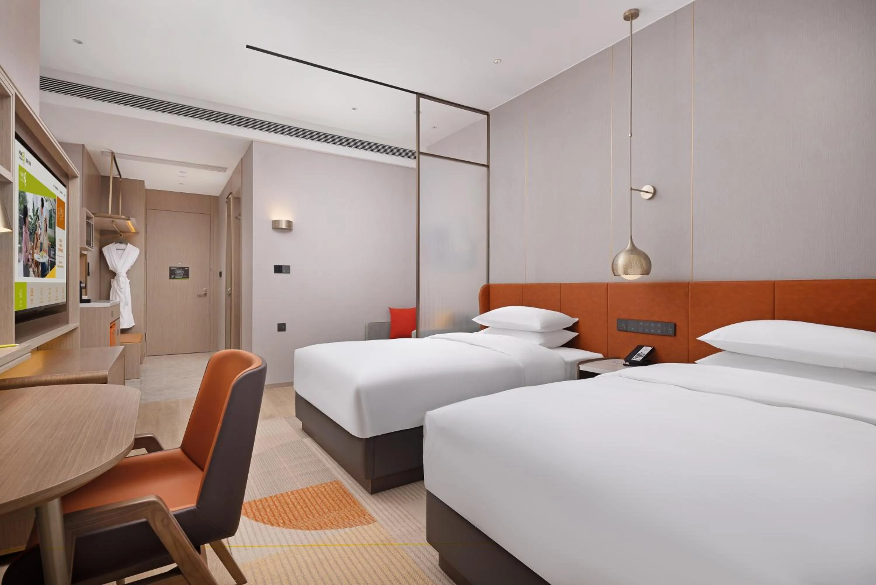 Bedroom in Home2 Suite by Hilton Ningbo Yinzhou