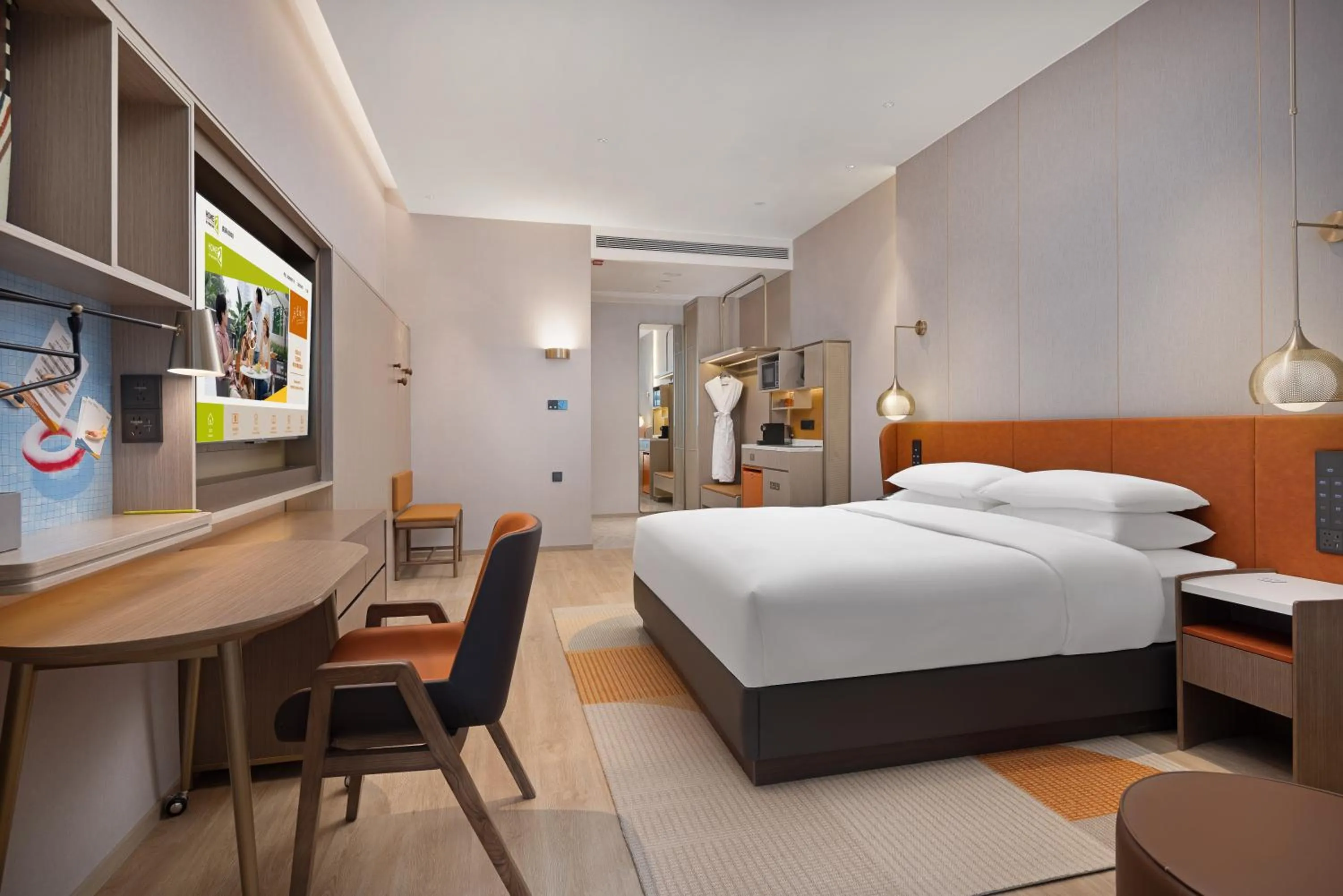 Photo of the whole room in Home2 Suite by Hilton Ningbo Yinzhou