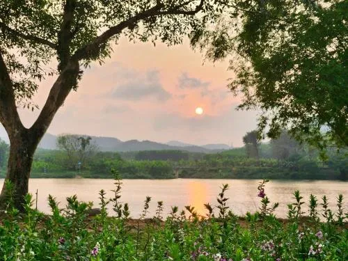 Natural landscape in Vả Riverside Retreat