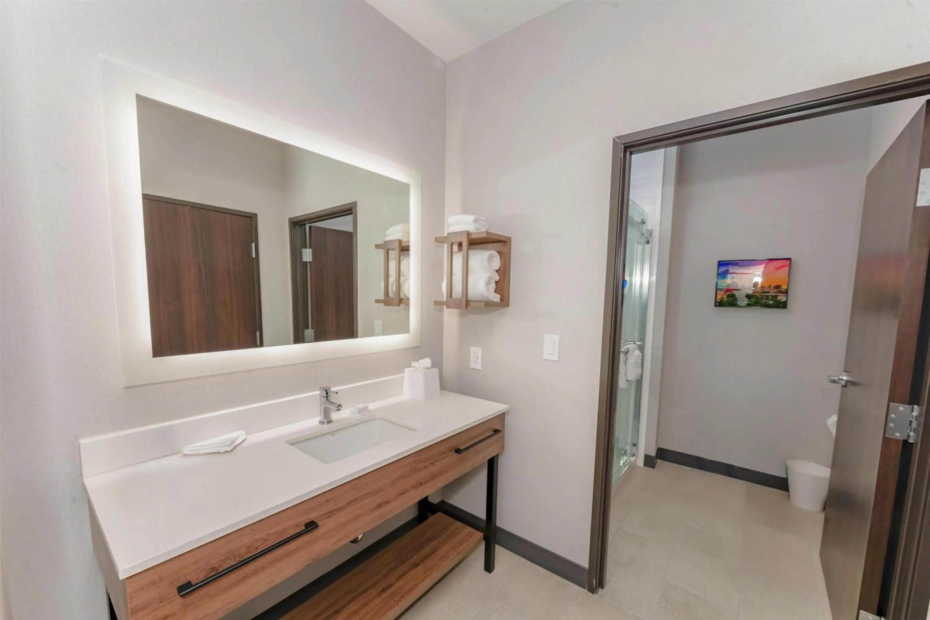 Bathroom in Hampton Inn & Suites Irving Hwy 183