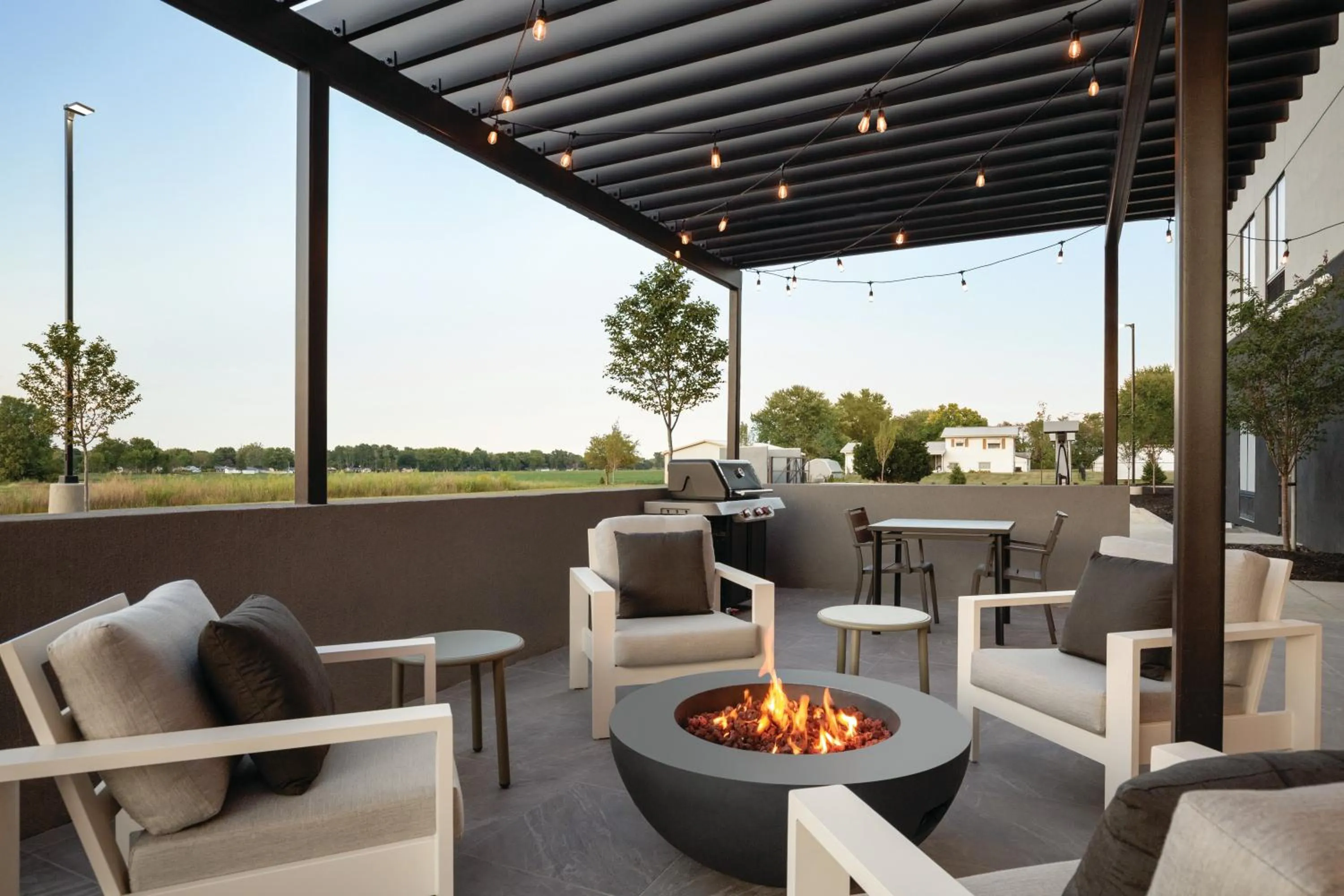 Patio in LivSmart Studios By Hilton Kokomo