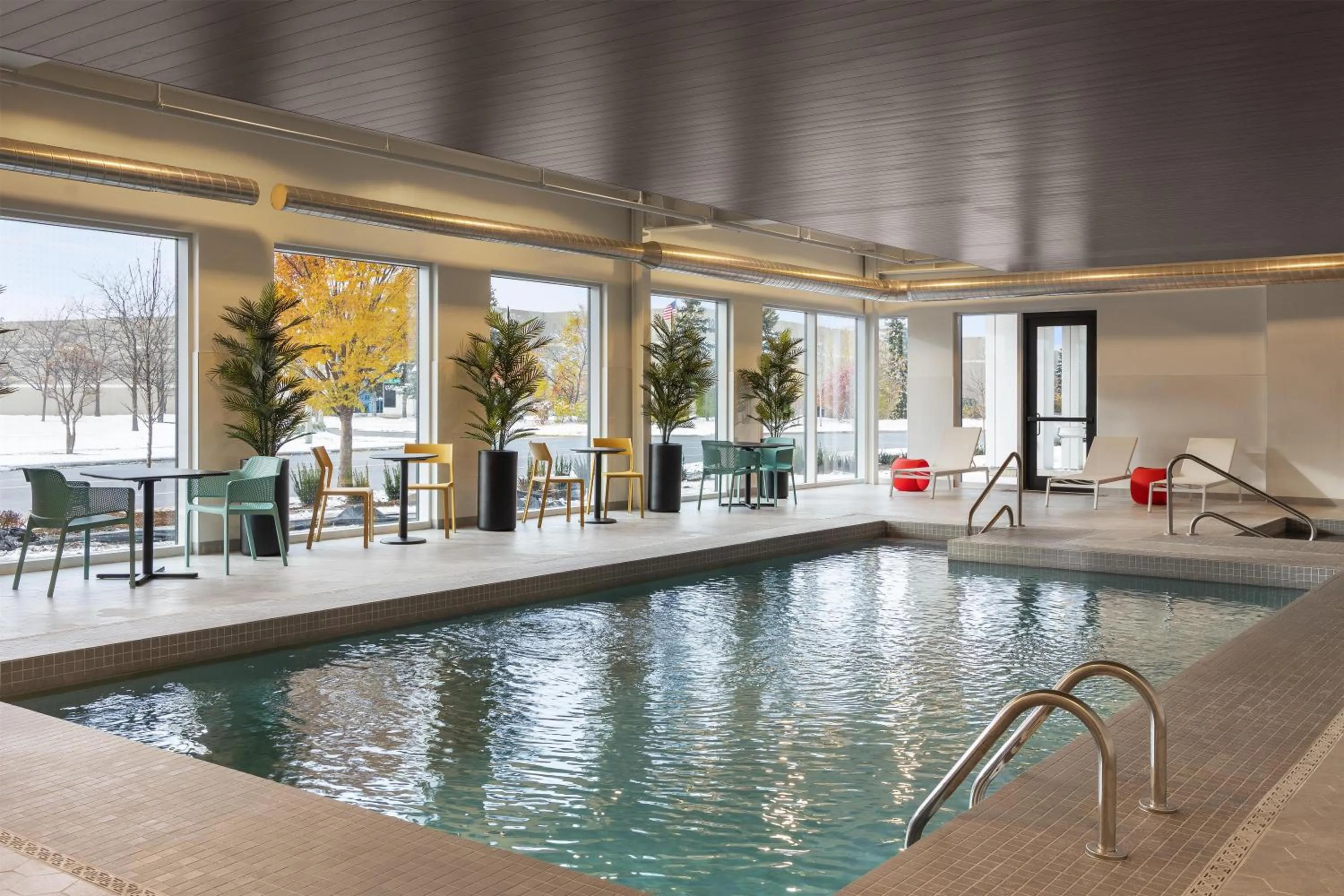 Pool view in Home2 Suites By Hilton Vaughan Toronto On