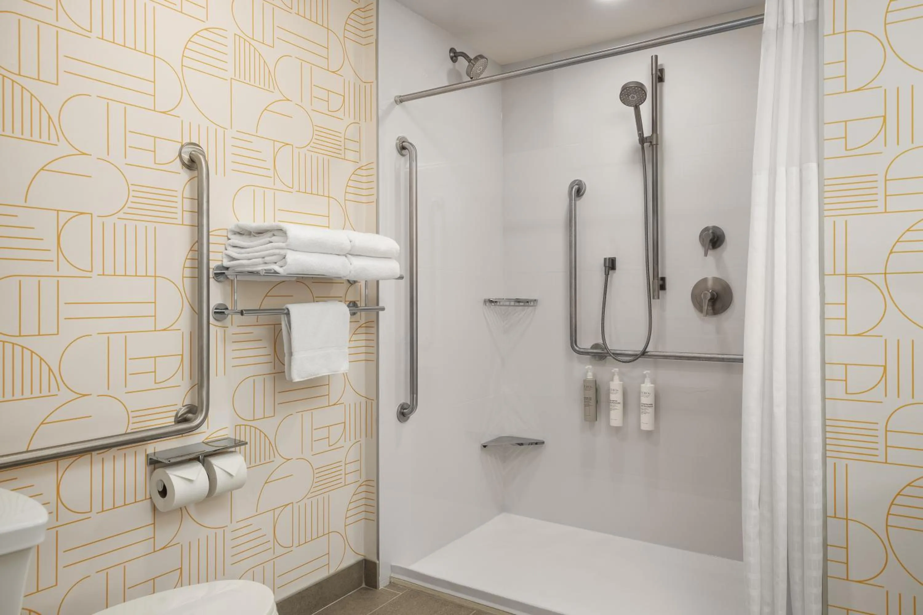 Shower in Home2 Suites By Hilton Vaughan Toronto On