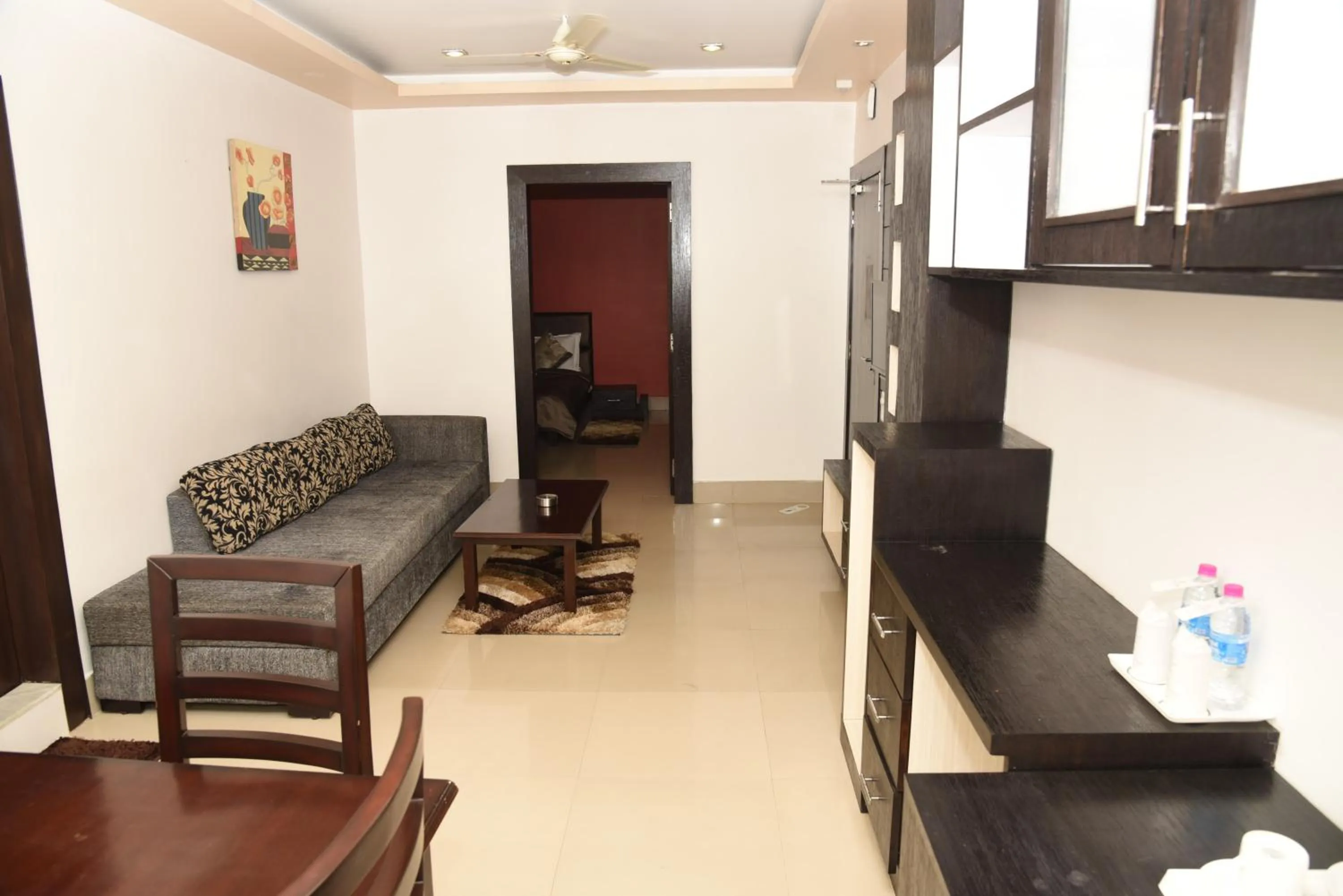 Seating area in Hotel Pybss