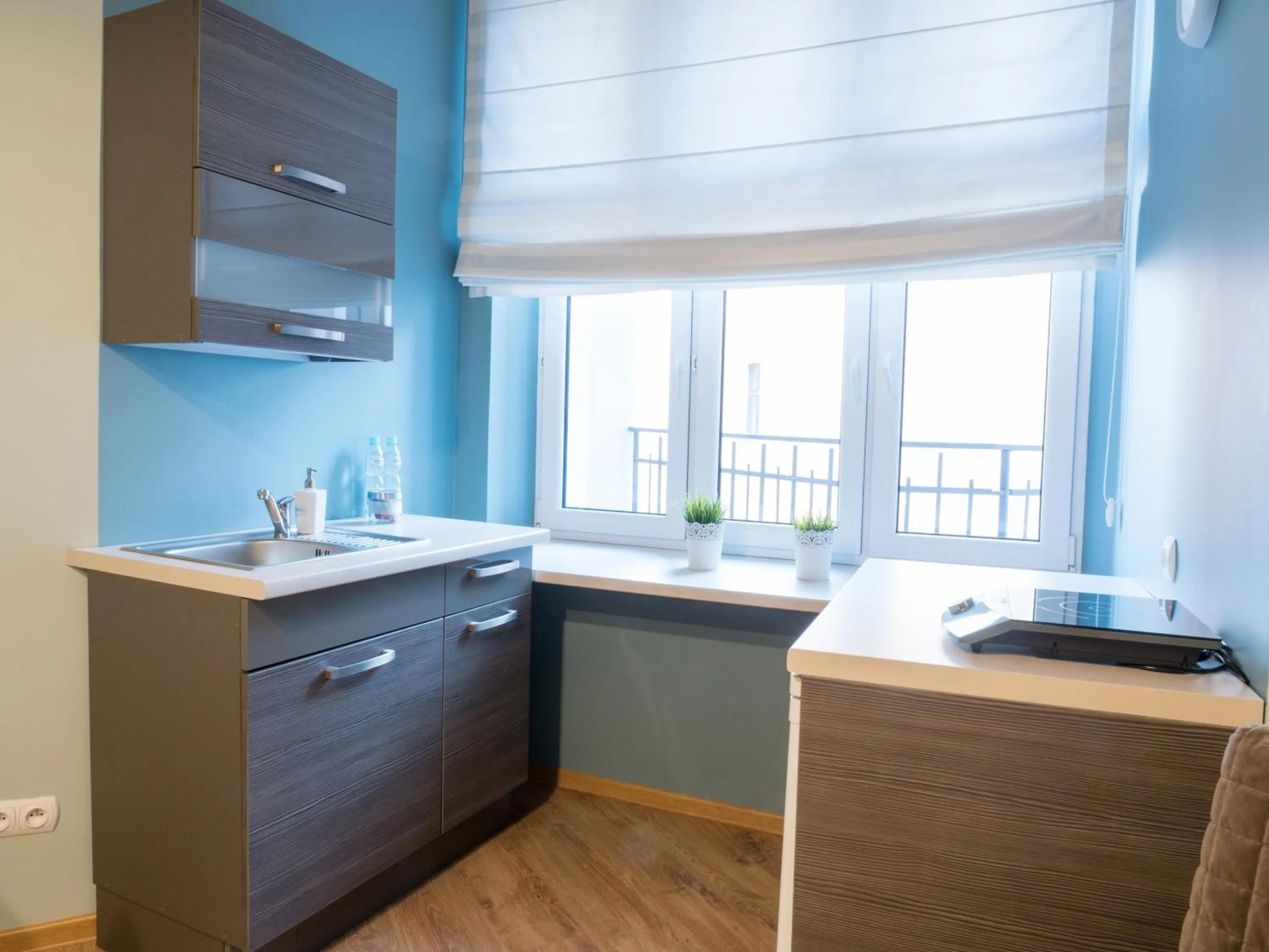 Kitchen or kitchenette in Just4You Apartments