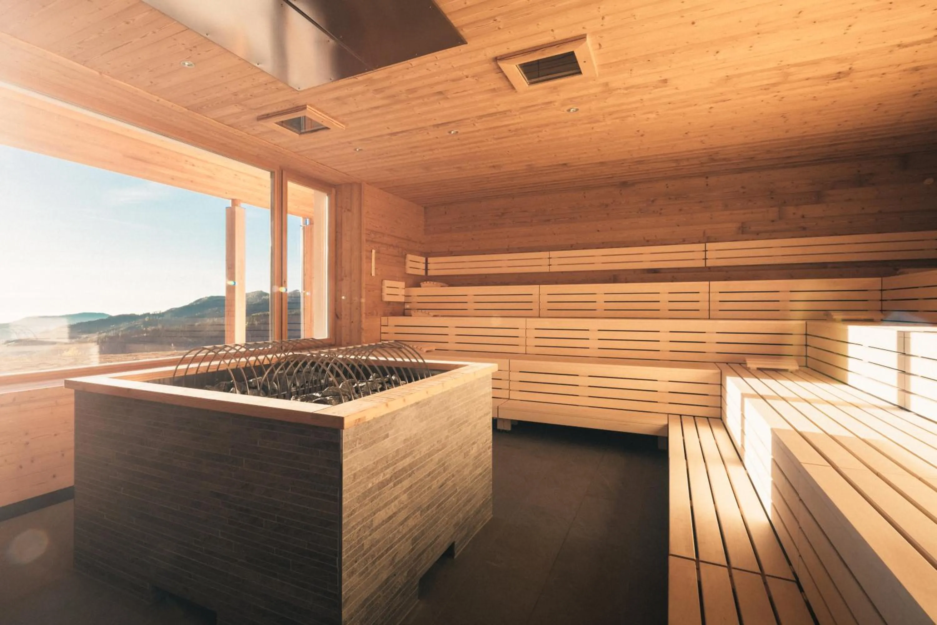 Sauna in Naturhotel Bauernhofer