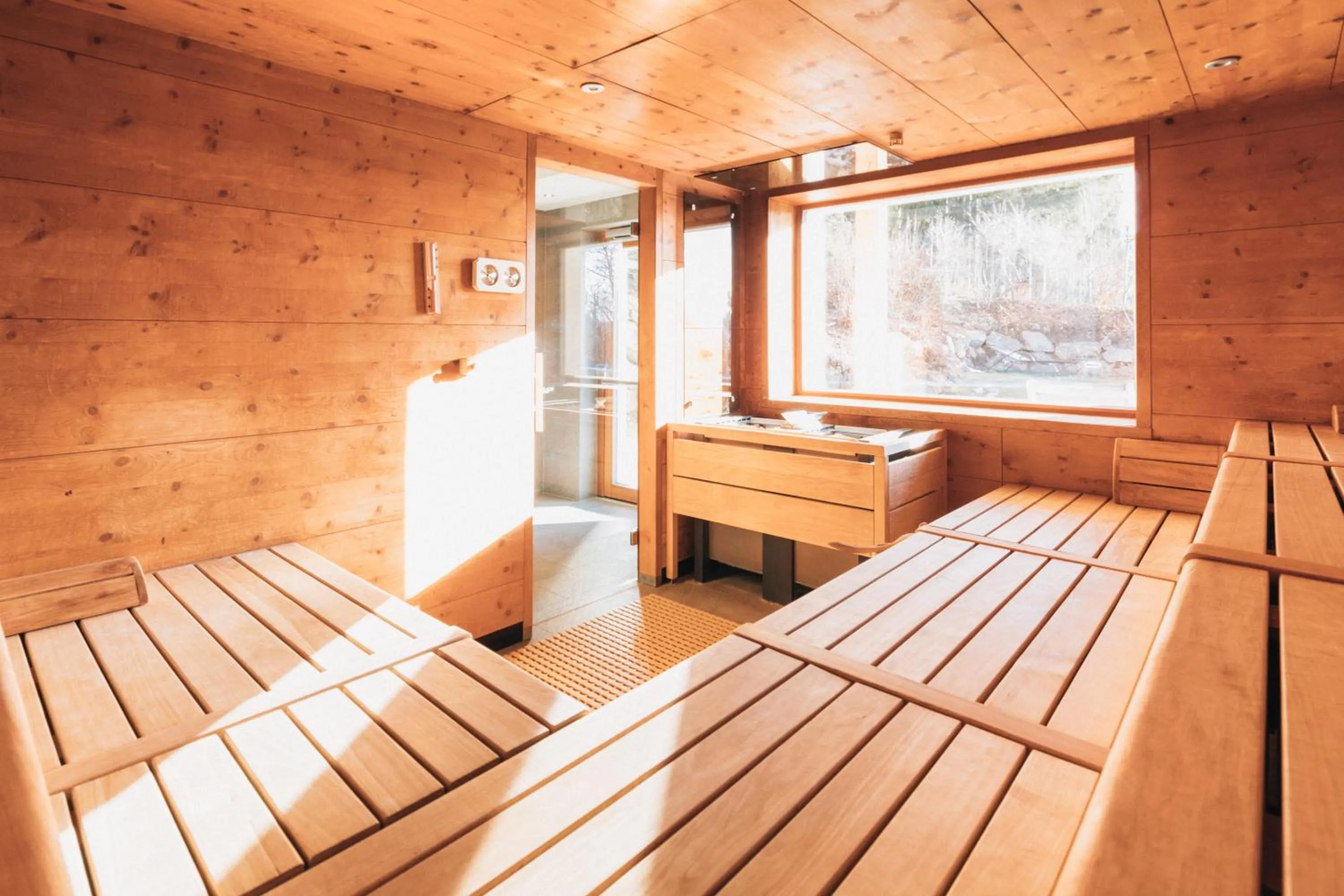 Sauna in Naturhotel Bauernhofer