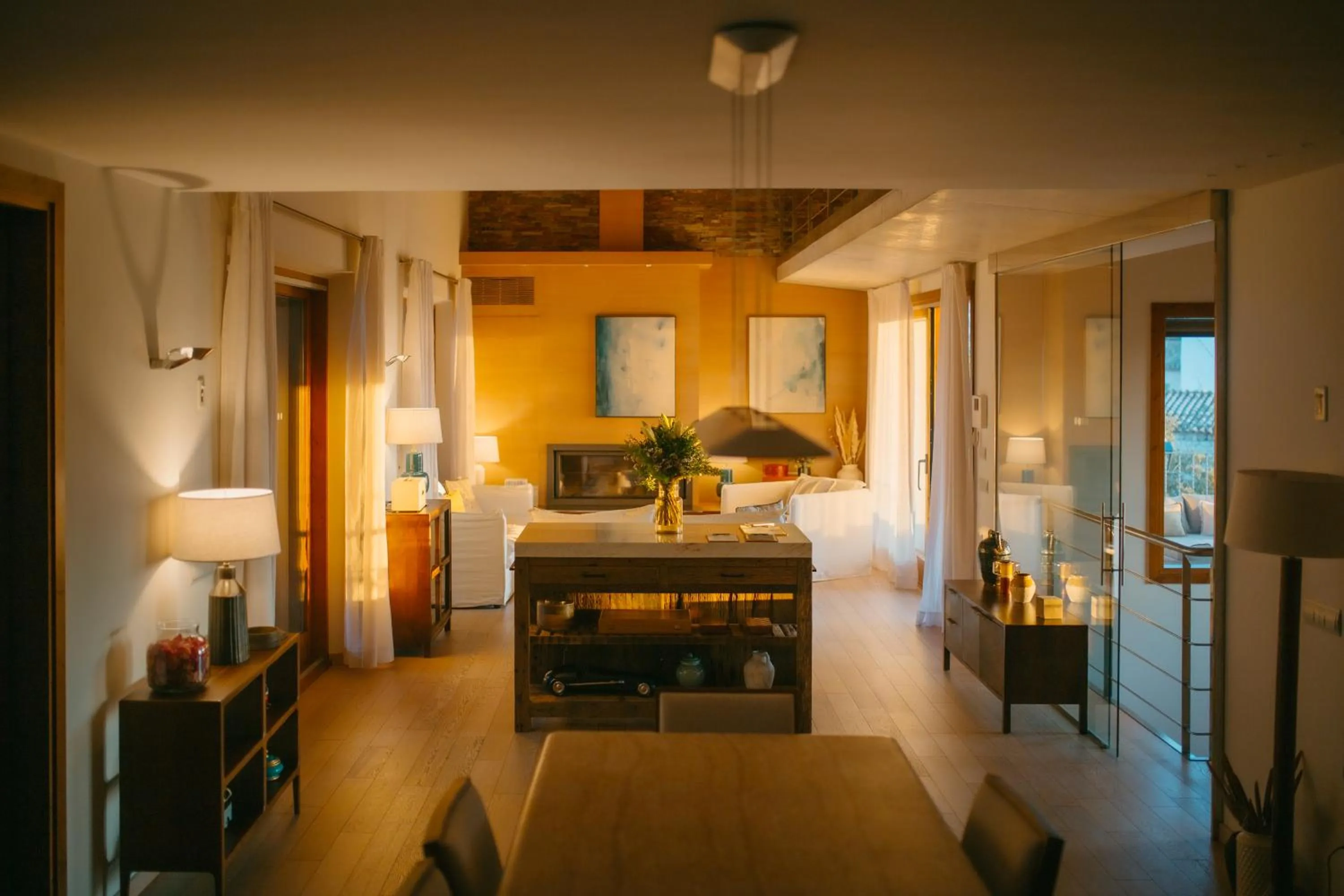 Living room, Bed in Ca'n Beneït