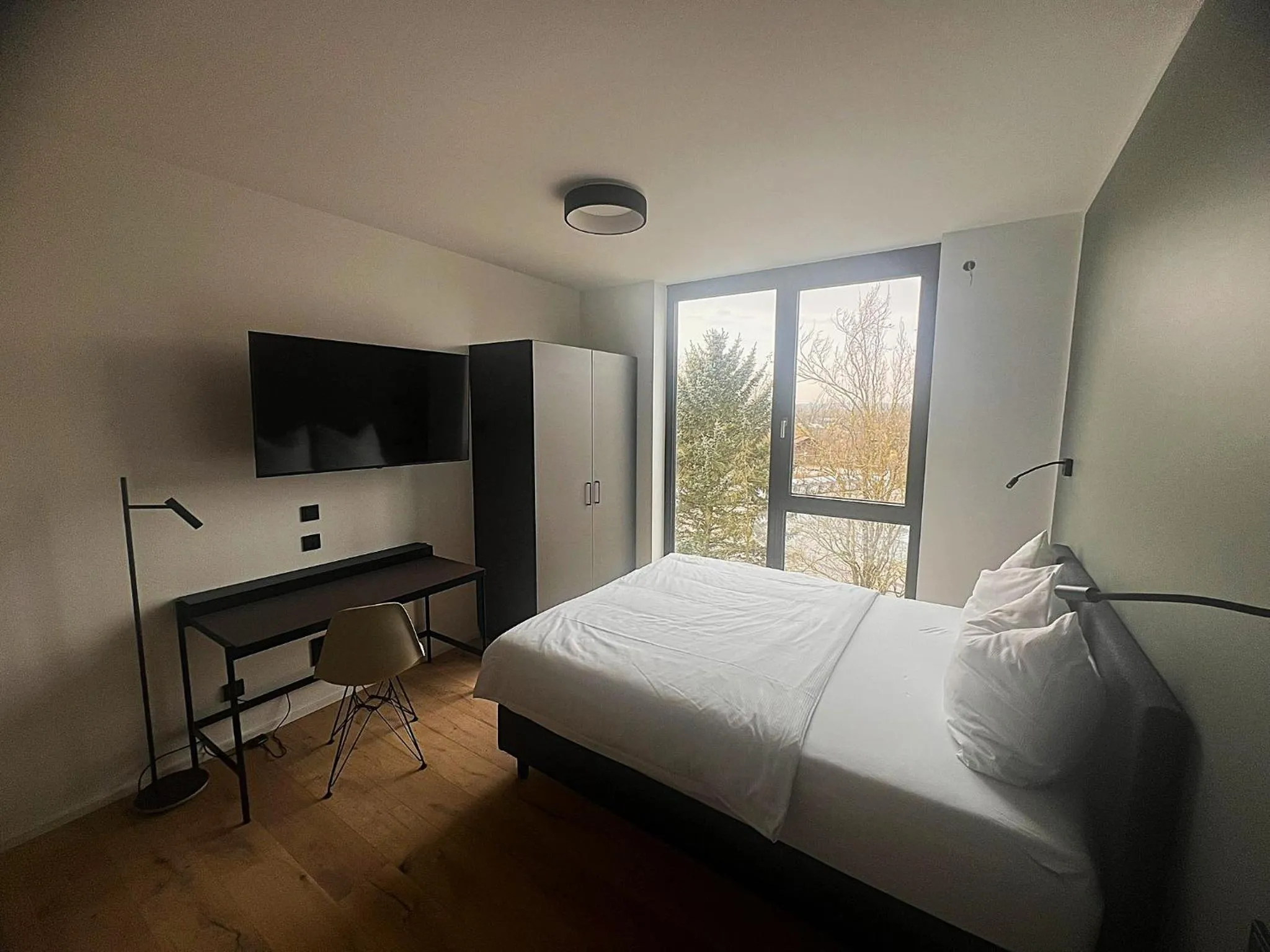 Bedroom, Bed in New Age Boardinghaus Bad Rappenau