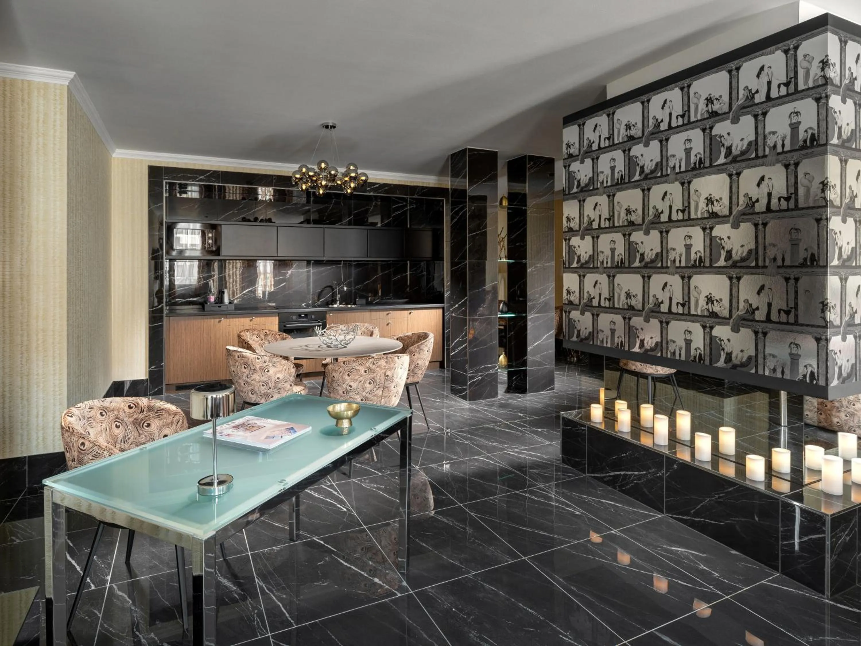 Living room in Mamaison Hotel Chain Bridge Budapest