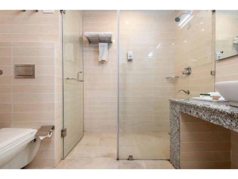 Shower in Hotel Shiva Sanctuary by DLS Hotels, McLeod Ganj