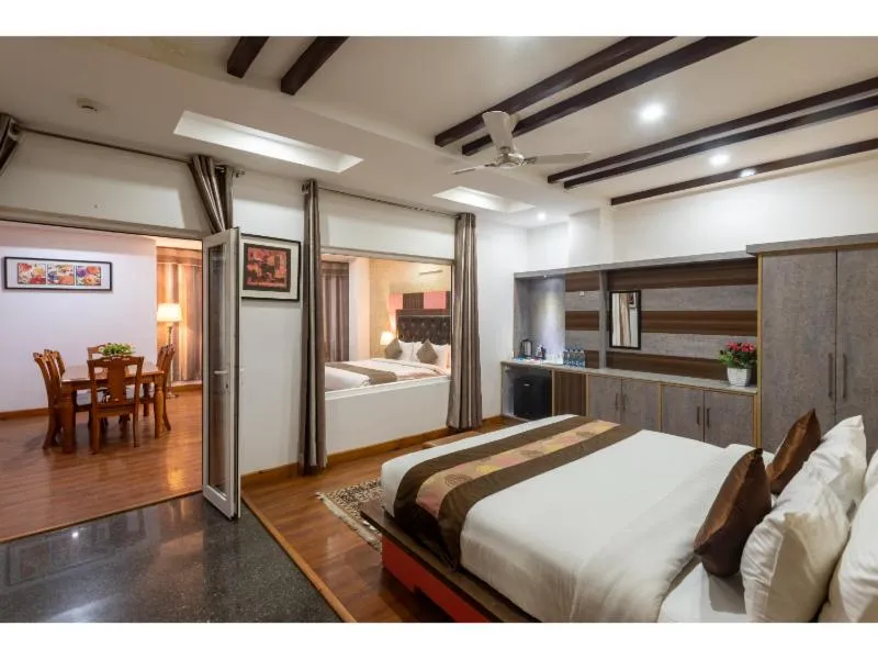 Photo of the whole room, Bed in Hotel Shiva Sanctuary by DLS Hotels, McLeod Ganj