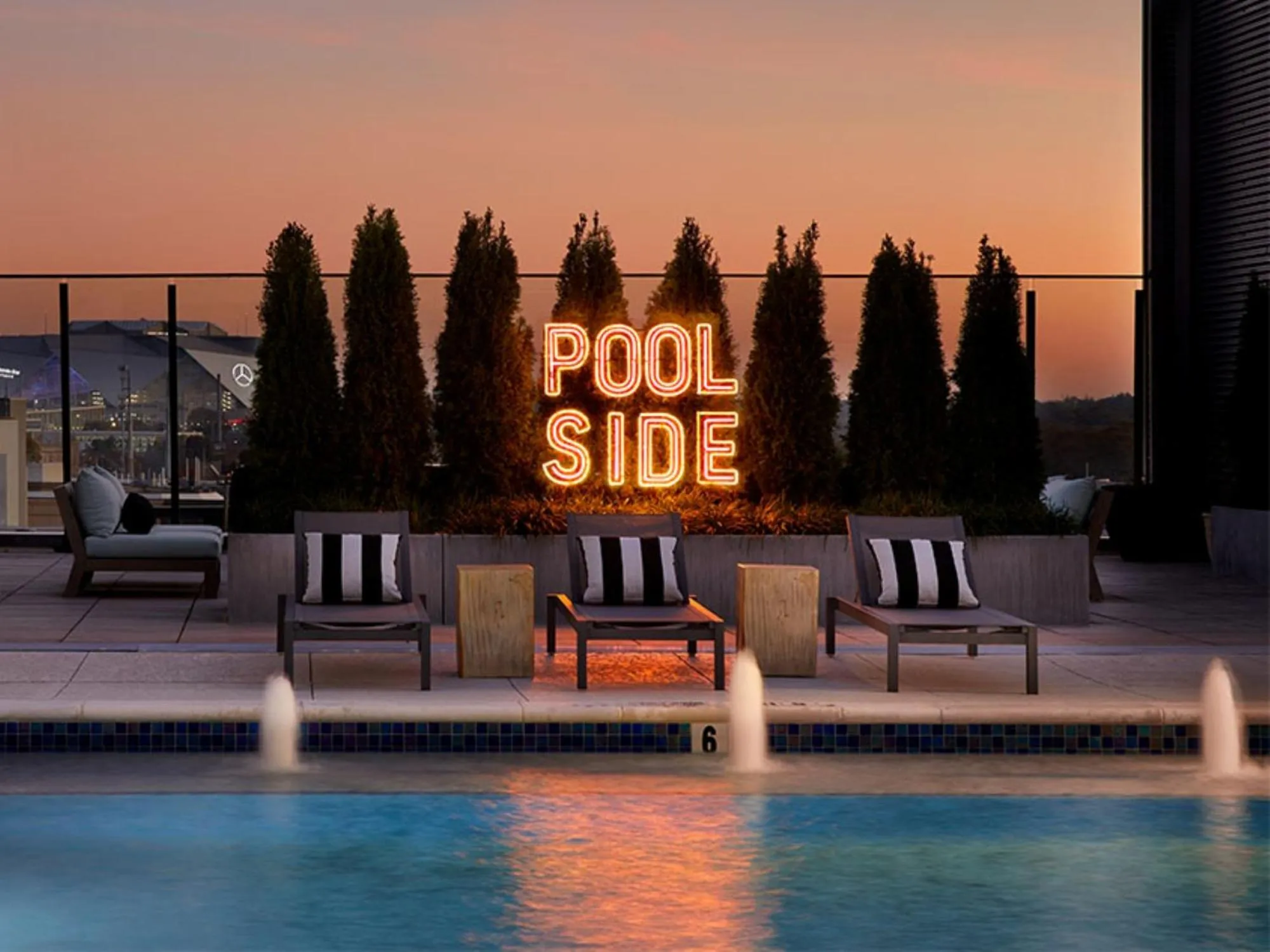 Swimming pool in Sentral West Midtown at Star Metals