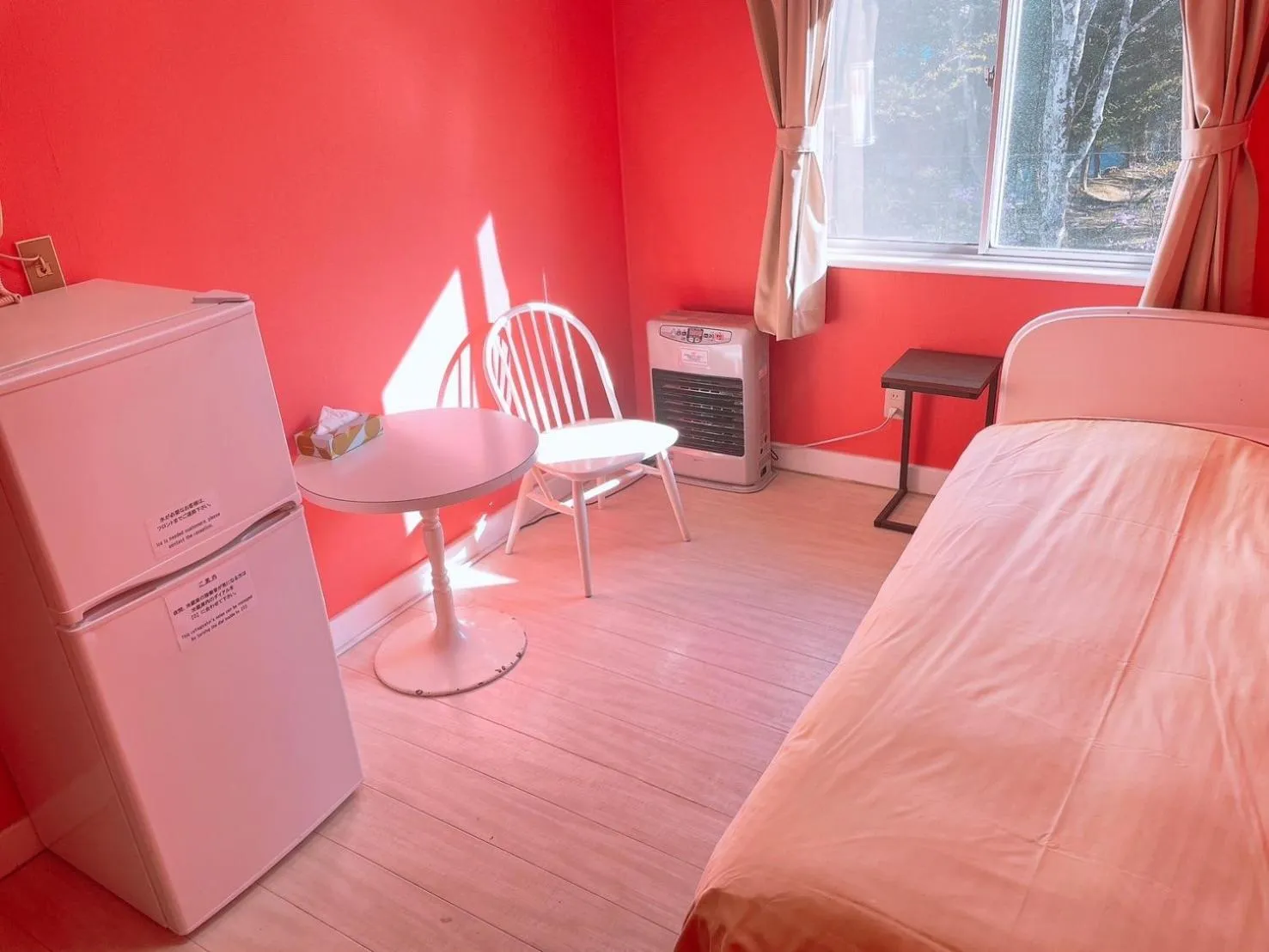 Bed in Karuizawa Pension Sato no Nukumori