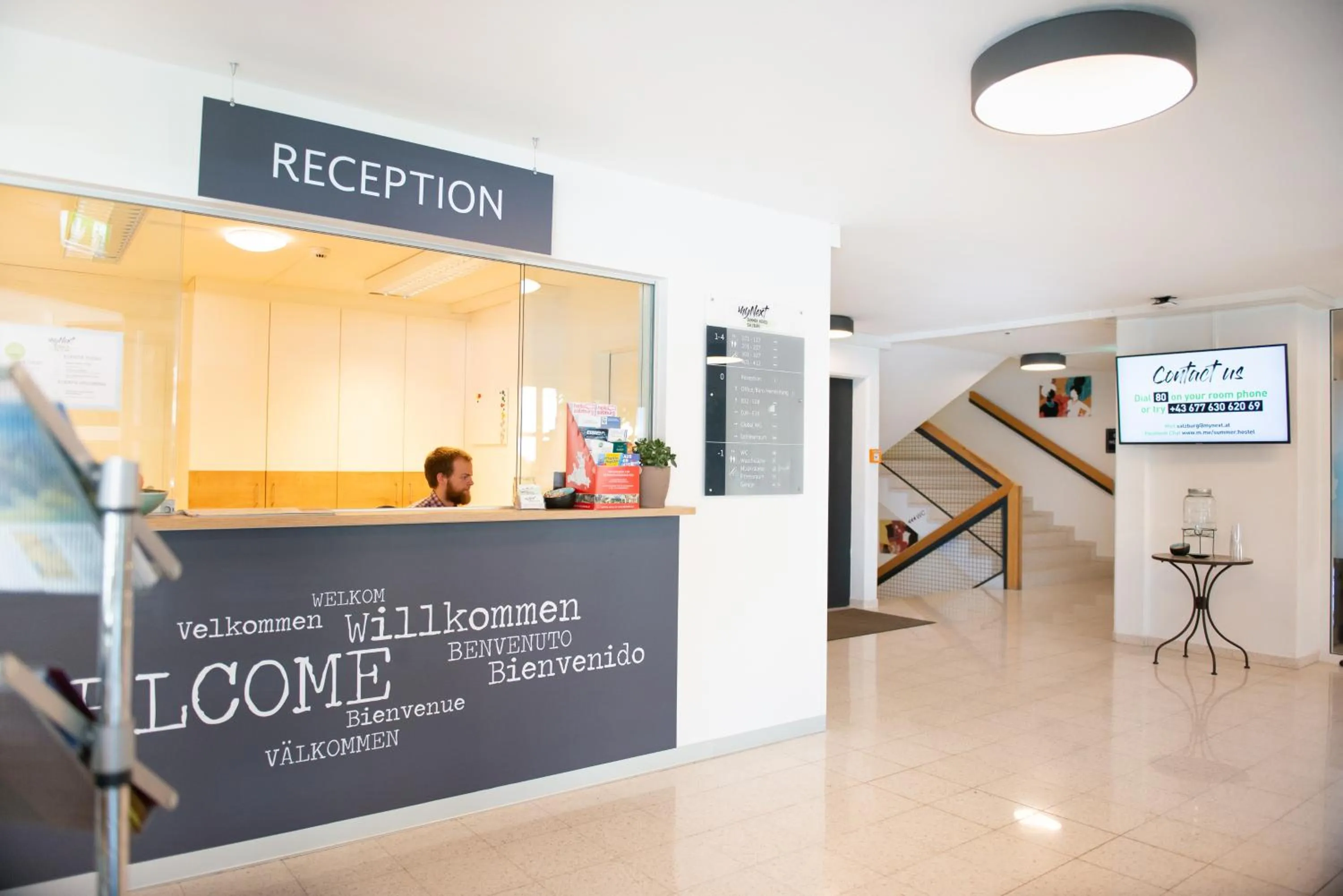 Lobby or reception in myNext - Riverside Hotel Salzburg