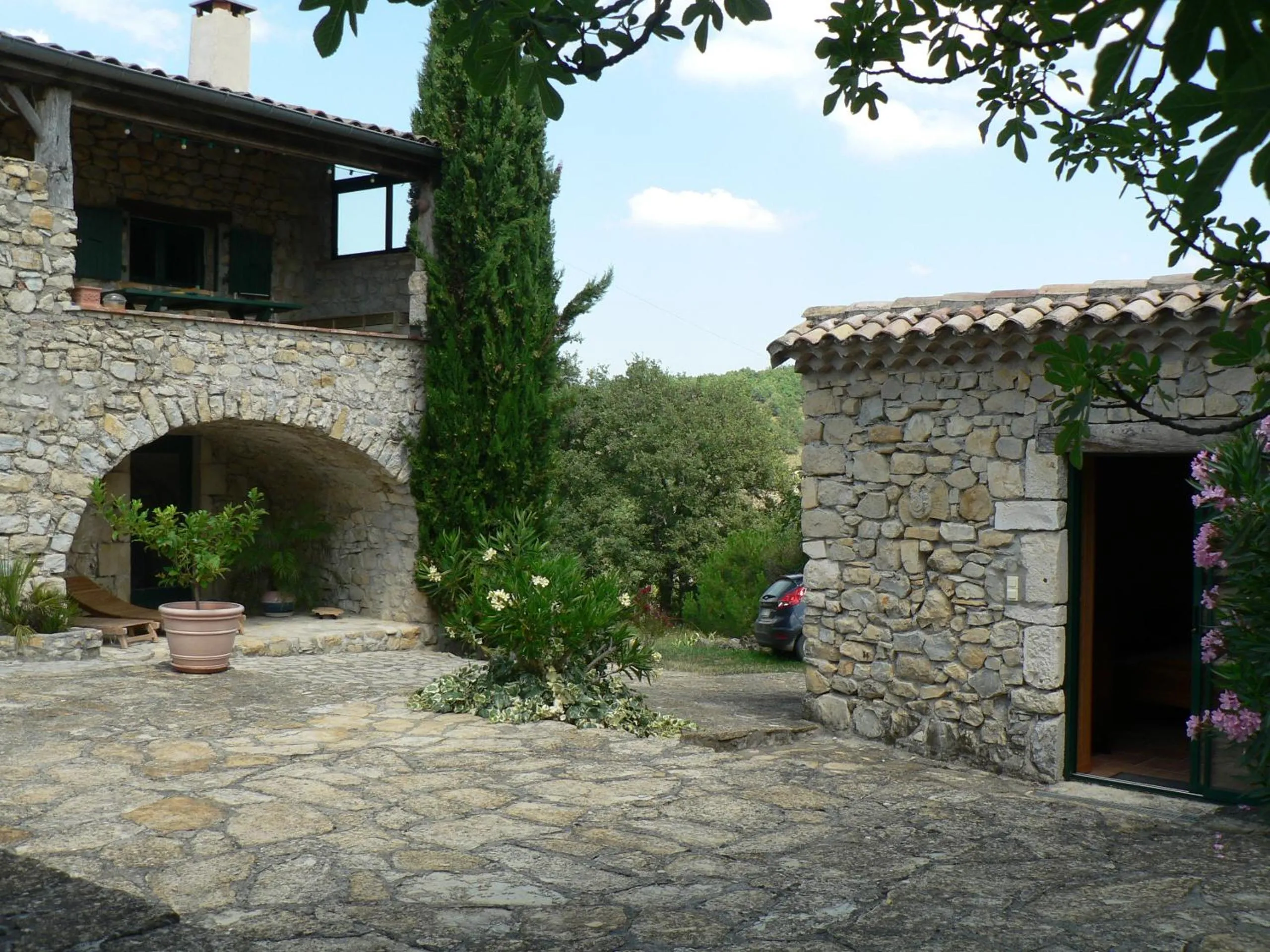 Patio in Le Relais de Vazeille