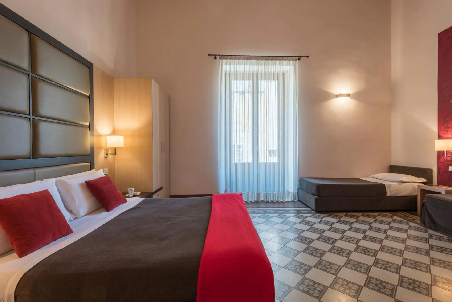 Bedroom, Bed in Hotel Vittorio Veneto