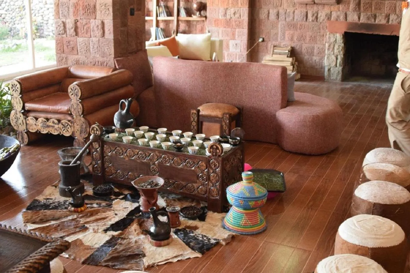 Seating area in Maribela Hotel