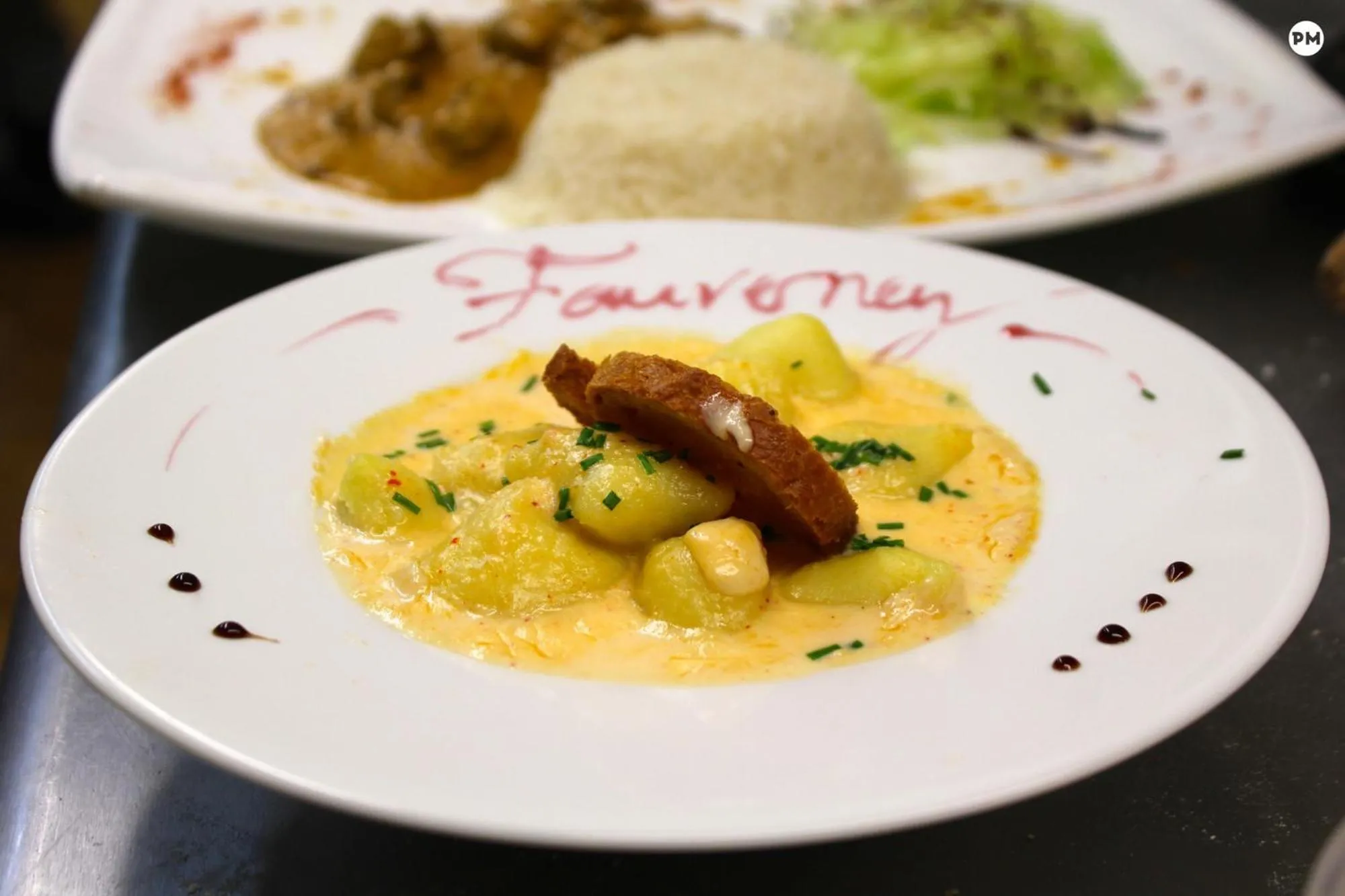 Food close-up in Le Fauverney Lodge