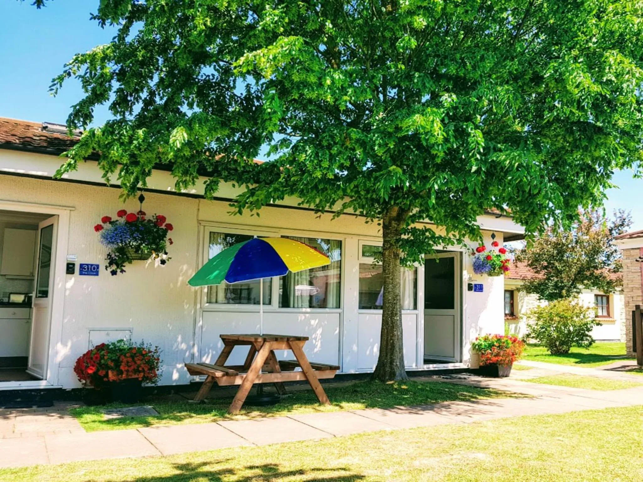 Patio in Dawlish Warren Holidays