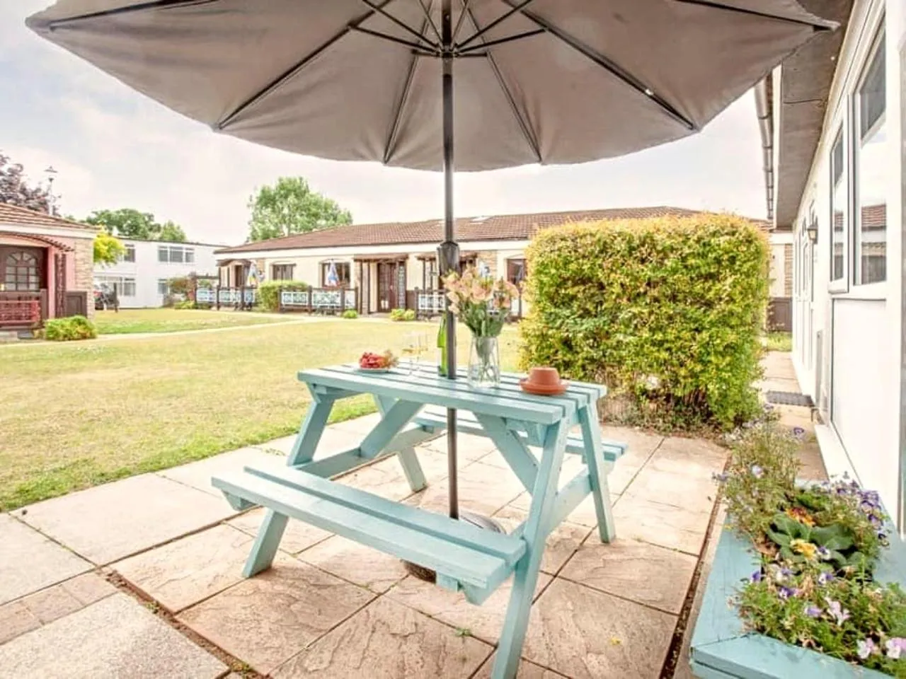 Patio in Dawlish Warren Holidays