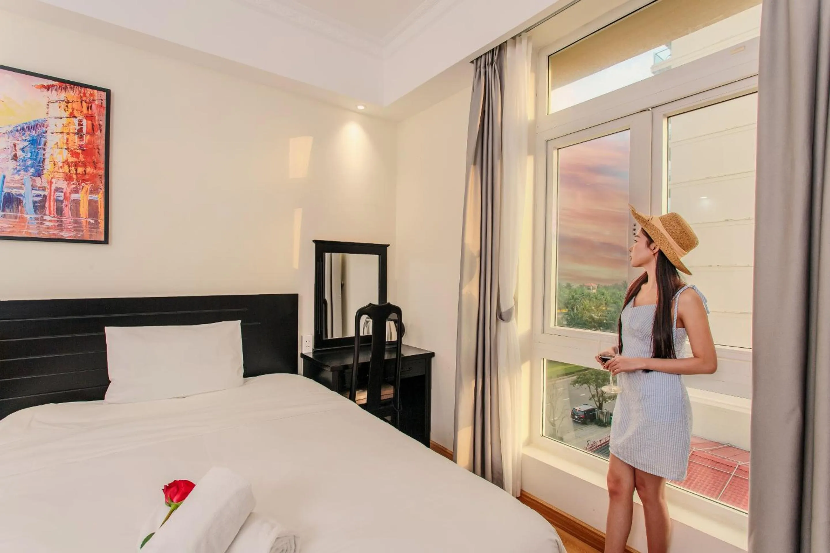 Bed in Seavitel Danang Beach Hotel