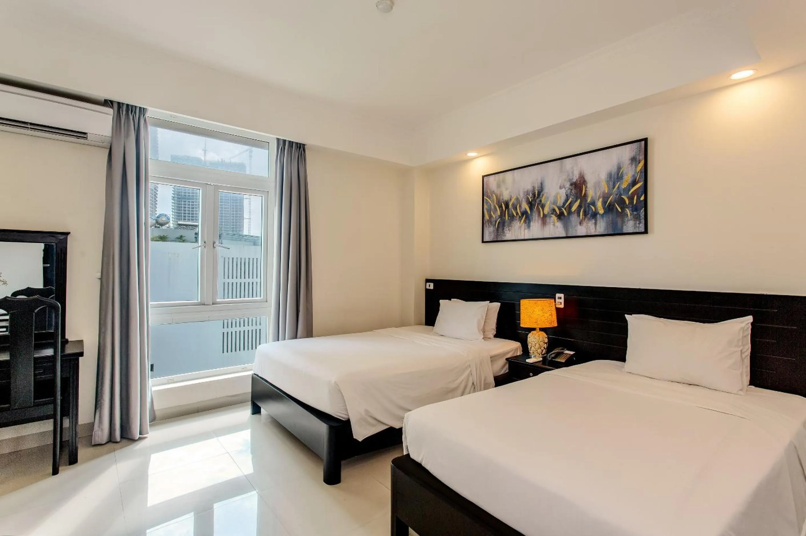 Bed in Seavitel Danang Beach Hotel