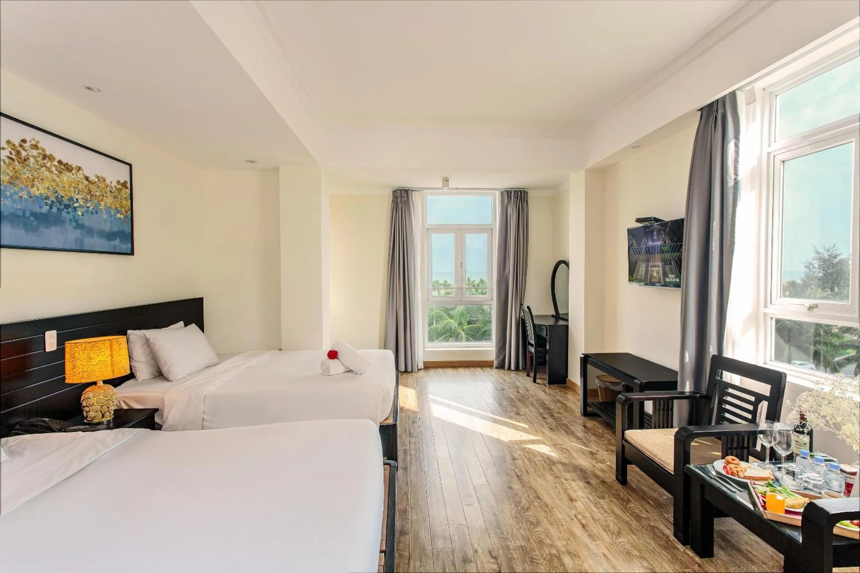 Bed in Seavitel Danang Beach Hotel