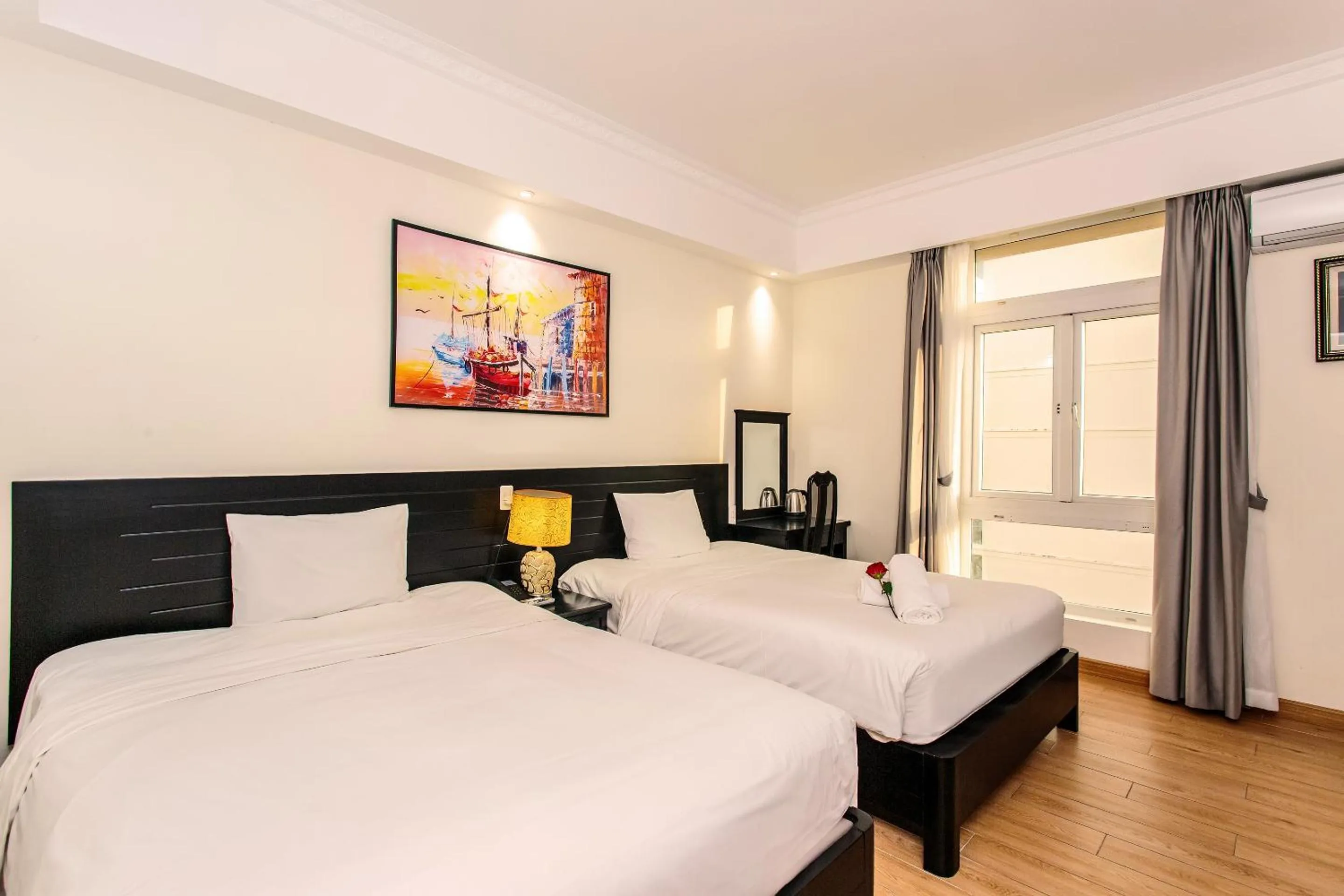 Bed in Seavitel Danang Beach Hotel