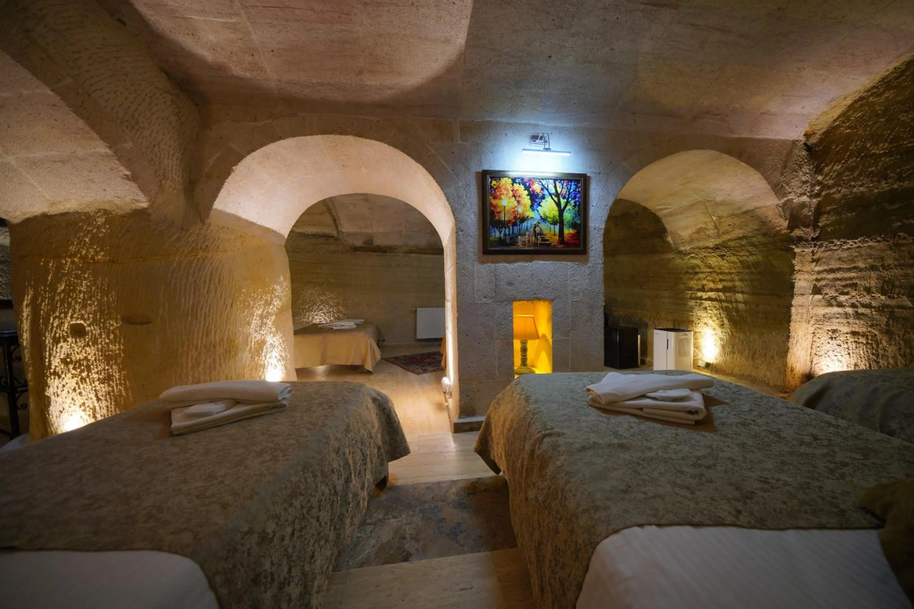 Bed in Emit Cave Hotel