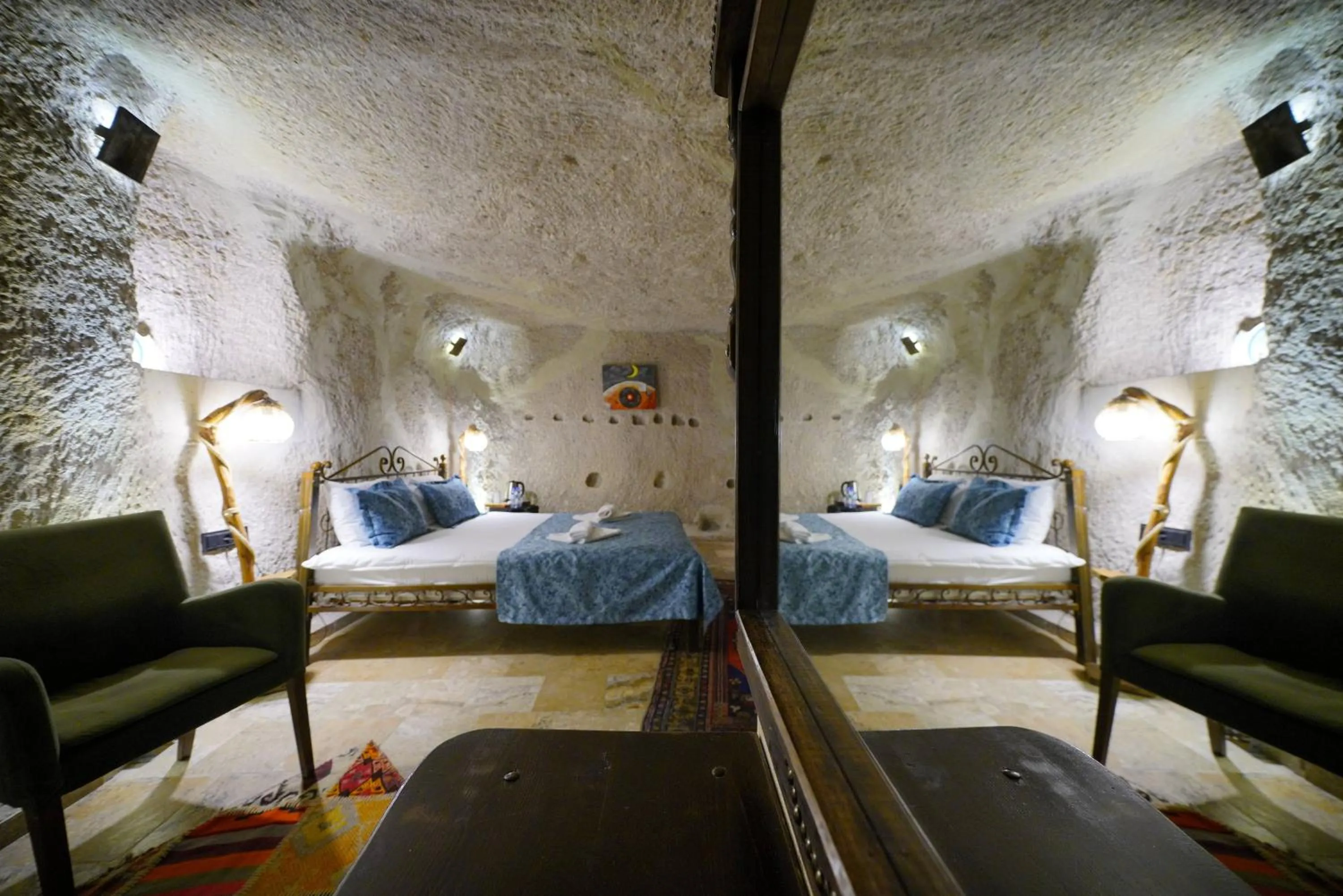 Bed in Emit Cave Hotel