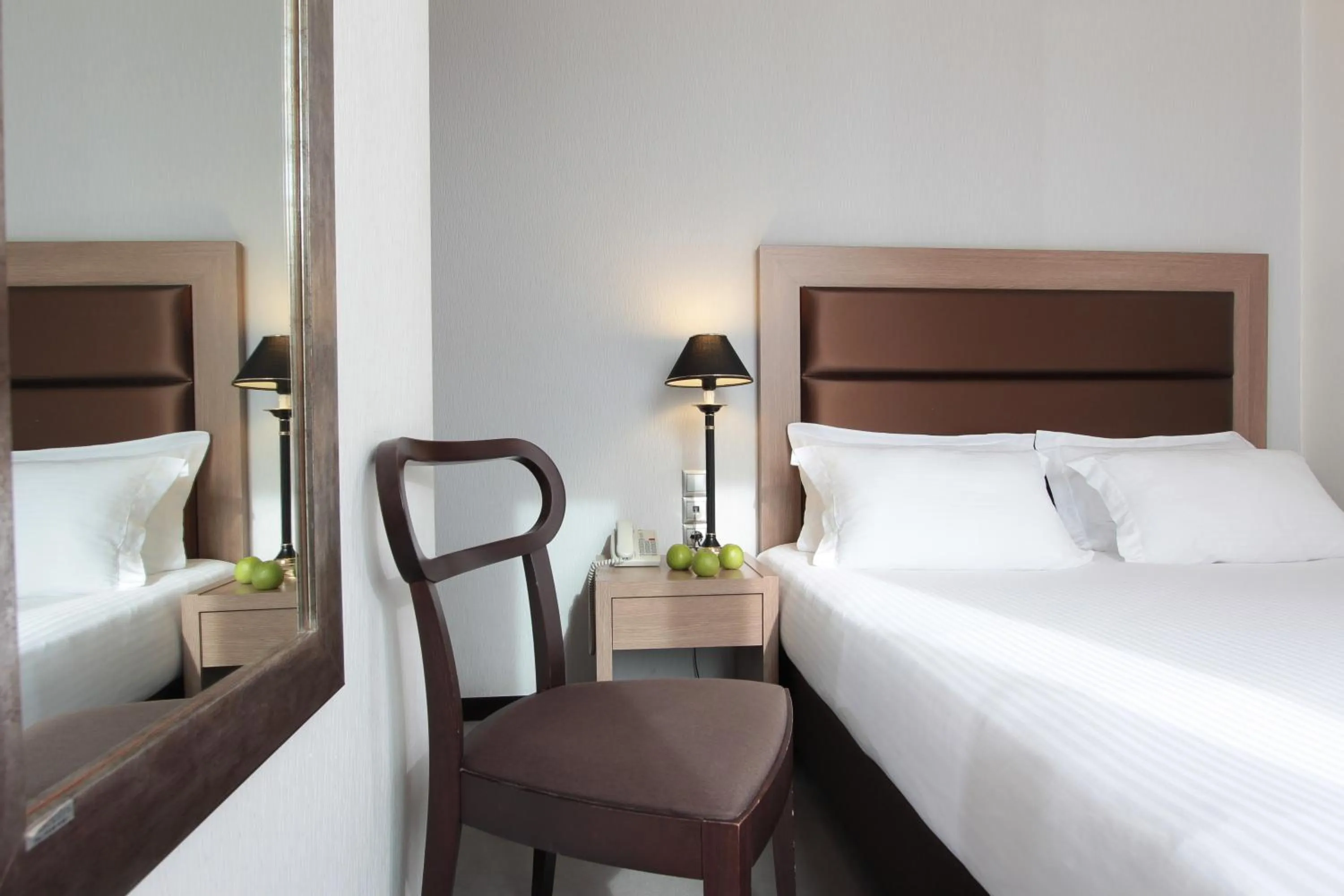 Bed in Athens Lotus Hotel