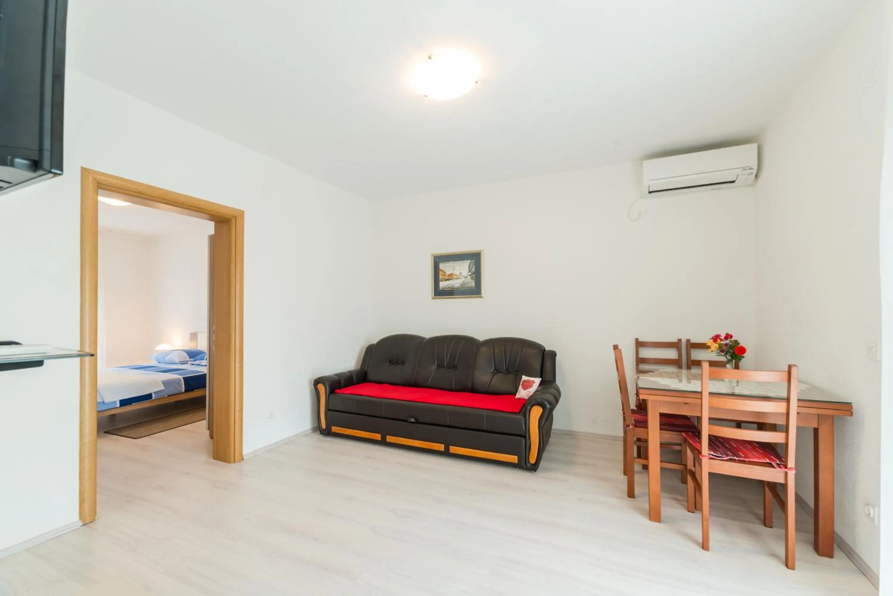 Living room, Bed in Apartments Brekalo