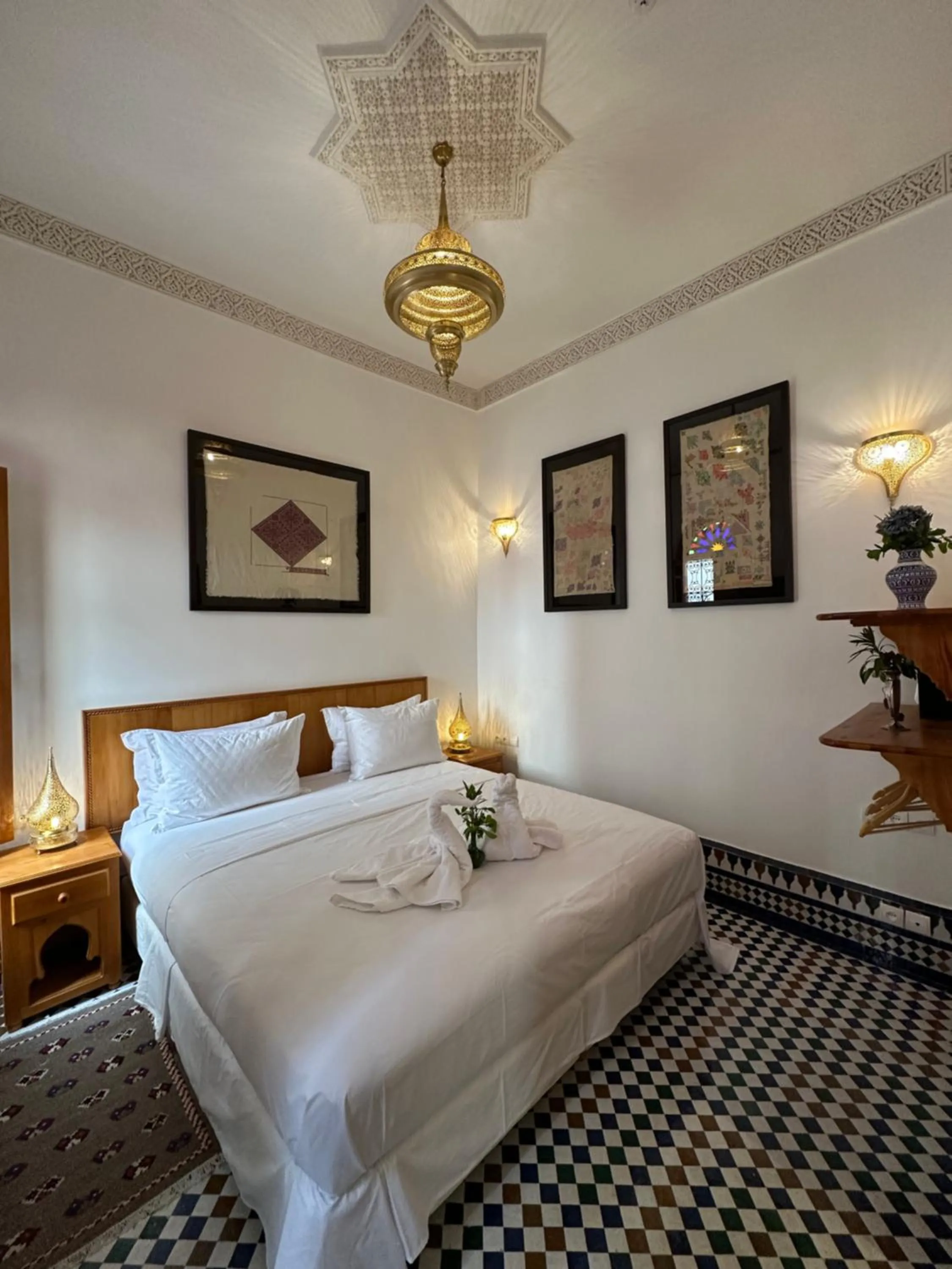Bed in Riad Mazar
