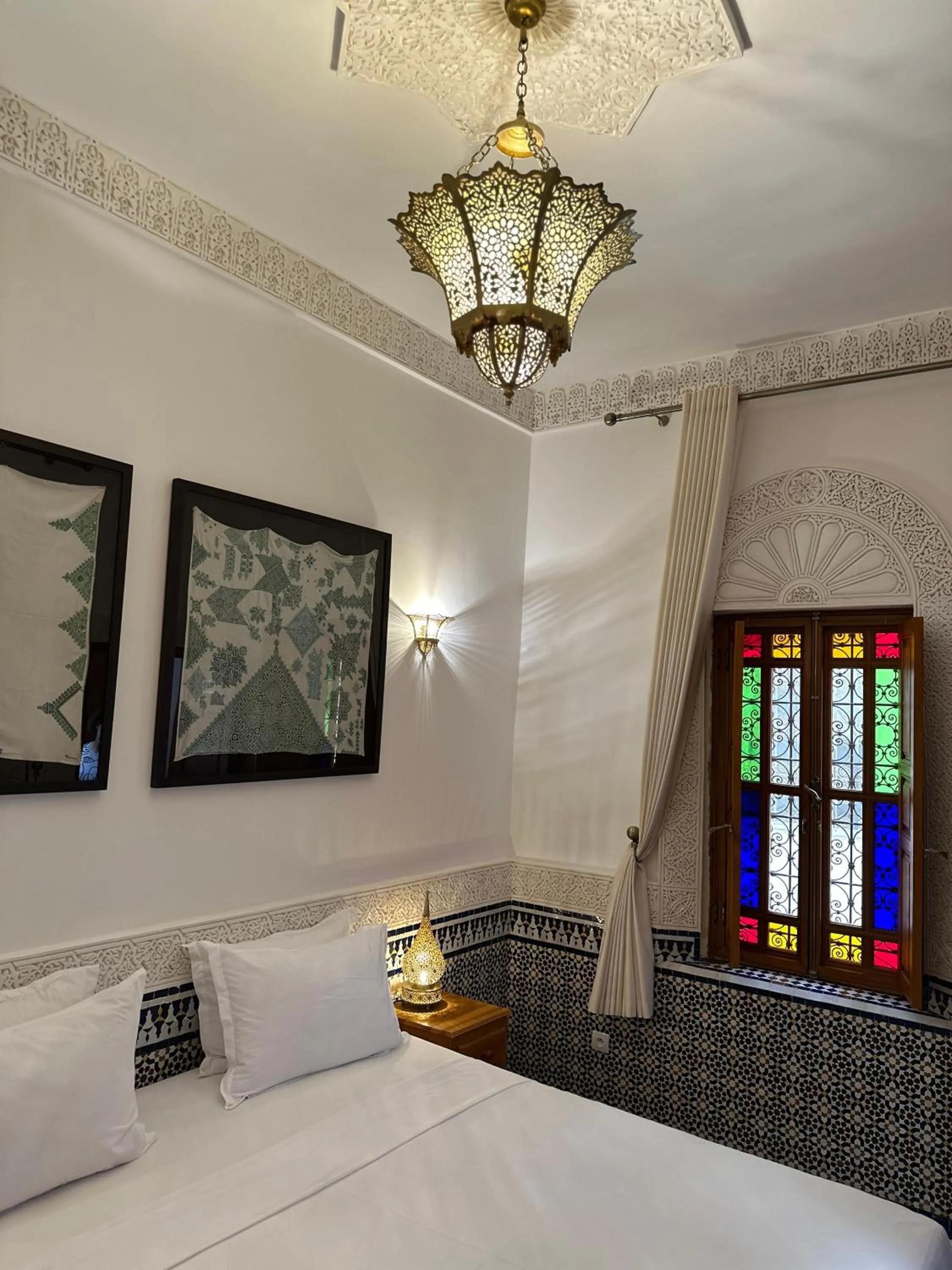 Bed in Riad Mazar