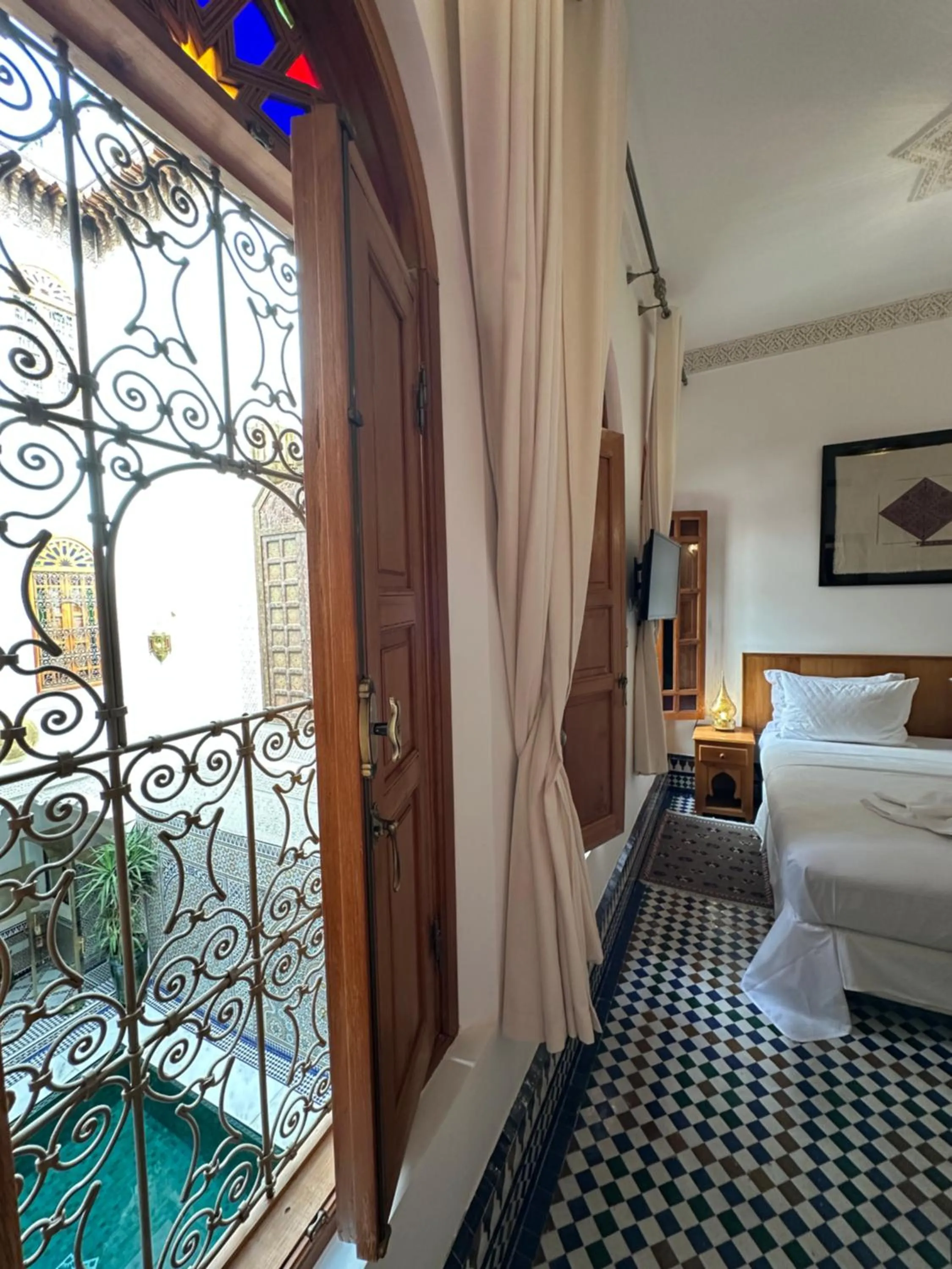 Bed in Riad Mazar